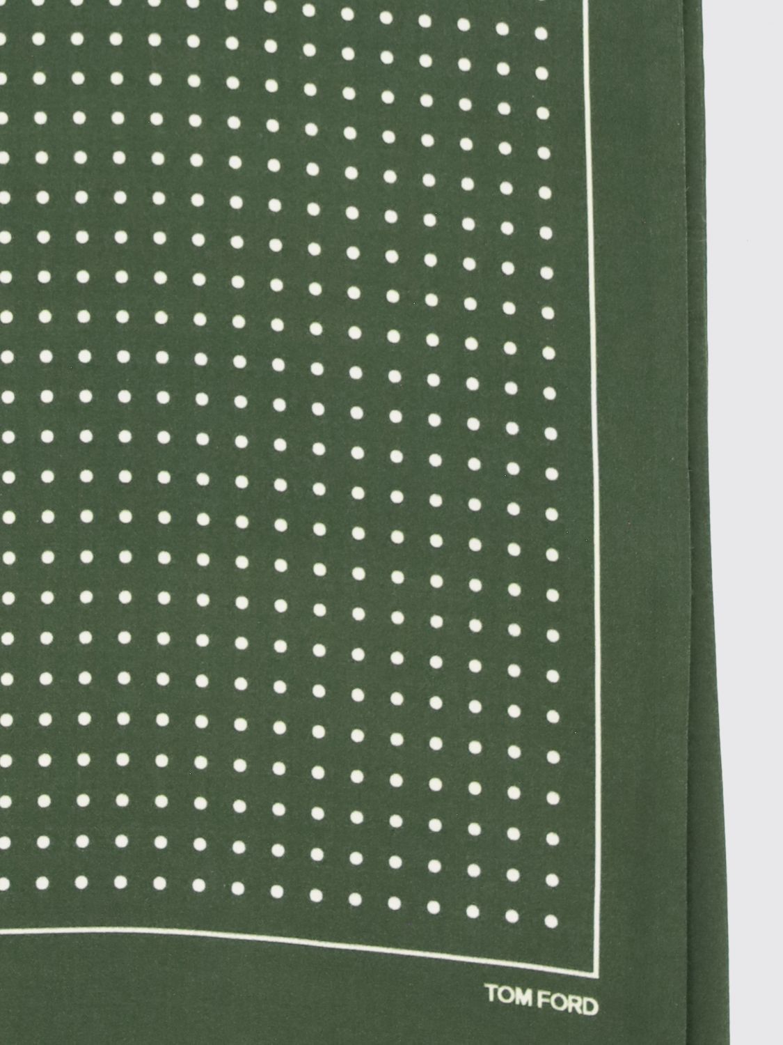 Tom Ford Tom Ford Scarf Men Green Size ONE SIZE - 3 Thumbnail