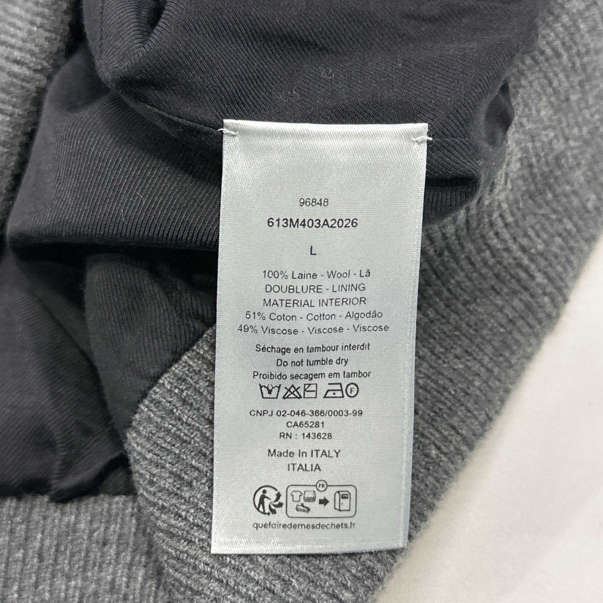 Dior Dior Oblique Monogram Zip Jacket Size L Size US L / EU 52-54 / 3 - 4 Thumbnail