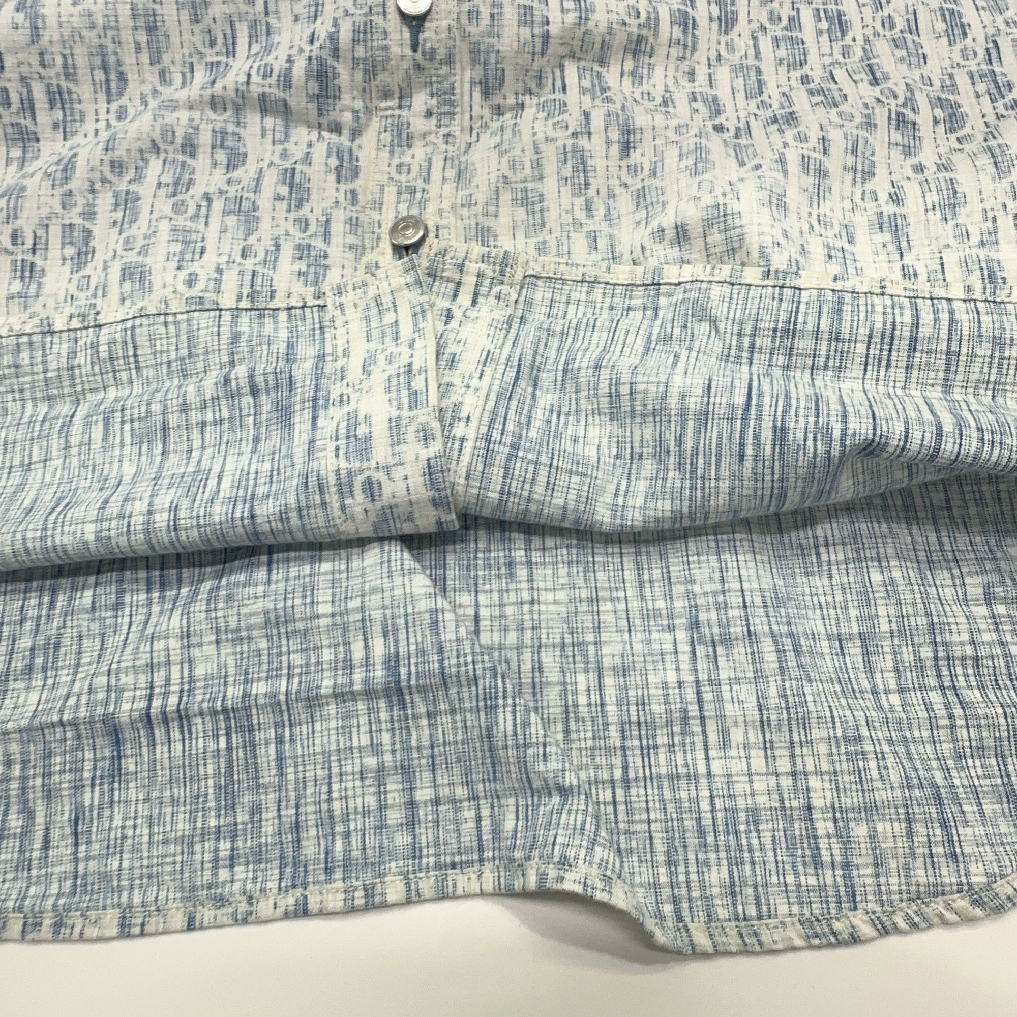 Dior Dior Oblique Pattern Denim Shirt 43 Size US L / EU 52-54 / 3 - 6 Thumbnail