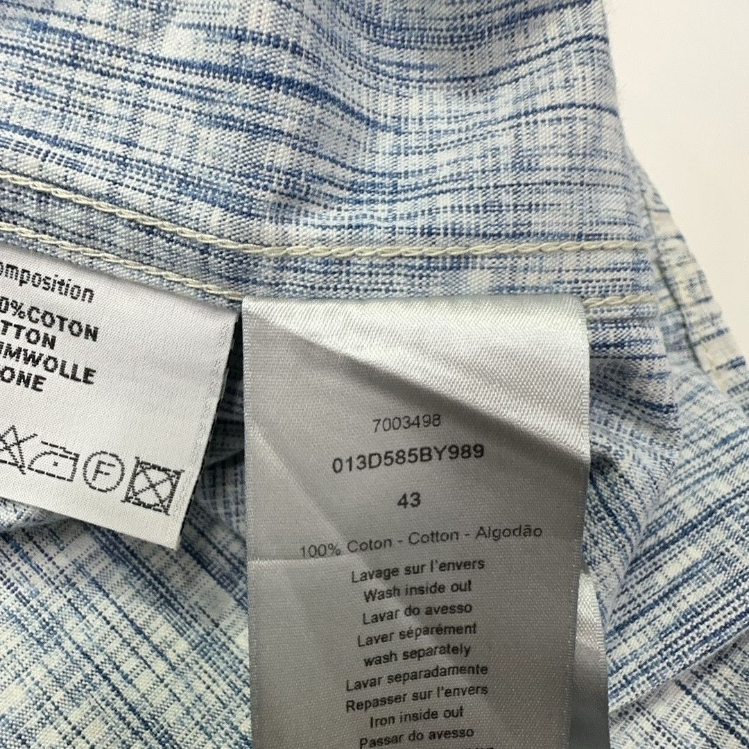 Dior Dior Oblique Pattern Denim Shirt 43 Size US L / EU 52-54 / 3 - 4 Thumbnail