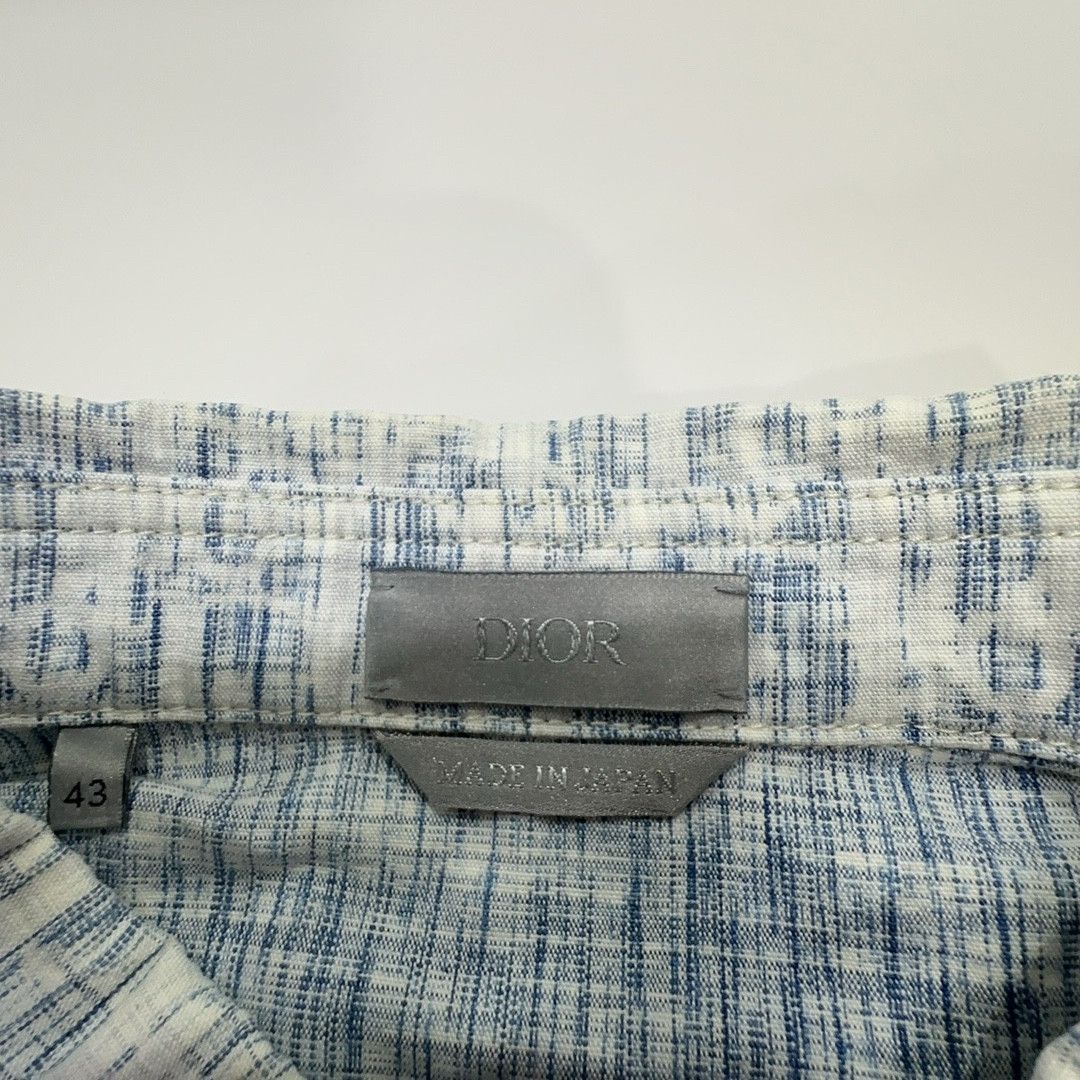 Dior Dior Oblique Pattern Denim Shirt 43 Size US L / EU 52-54 / 3 - 3 Thumbnail