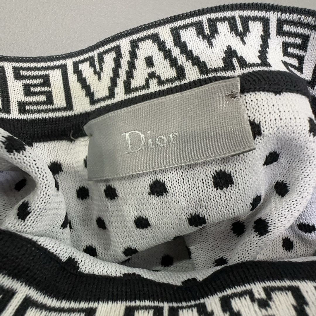 Dior Dior NEWAVE Polka Dot Wool Knit T-Shirt S Size US S / EU 44-46 / 1 - 3 Thumbnail