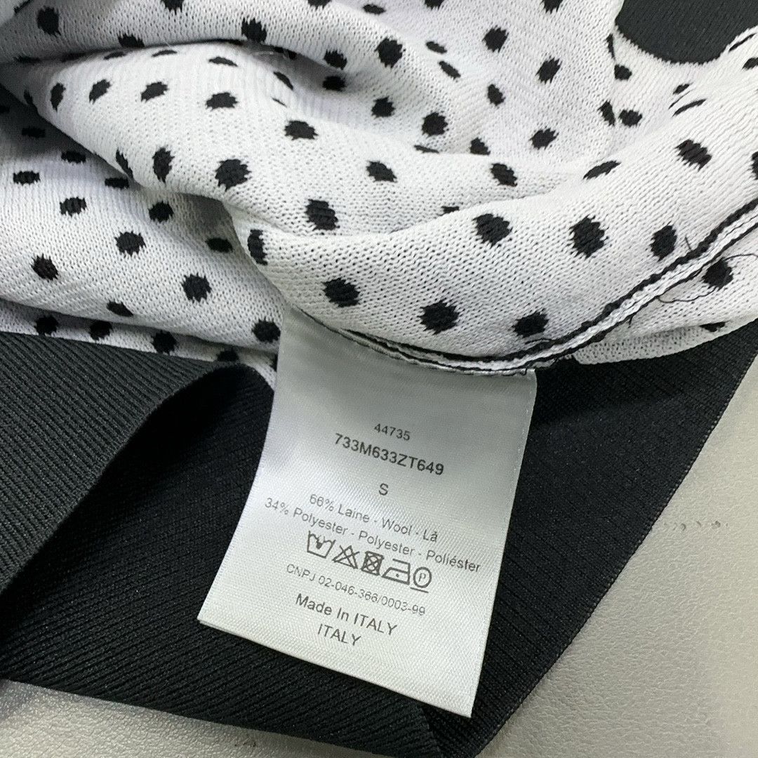 Dior Dior NEWAVE Polka Dot Wool Knit T-Shirt S Size US S / EU 44-46 / 1 - 4 Thumbnail
