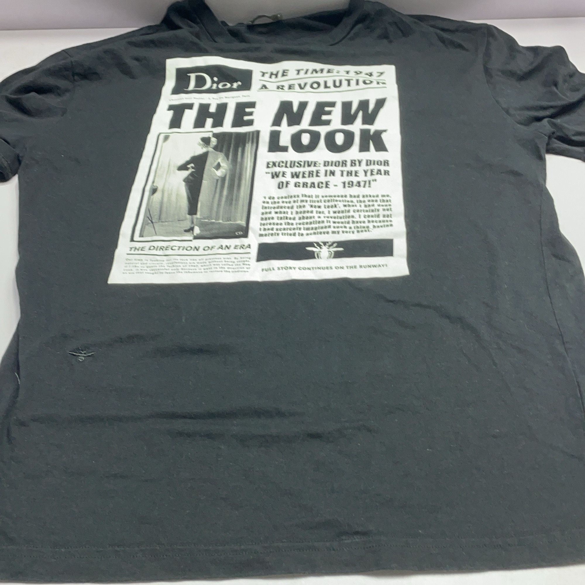 Dior Dior Newspaper Print T-Shirt Size S Size US S / EU 44-46 / 1 - 8 Thumbnail