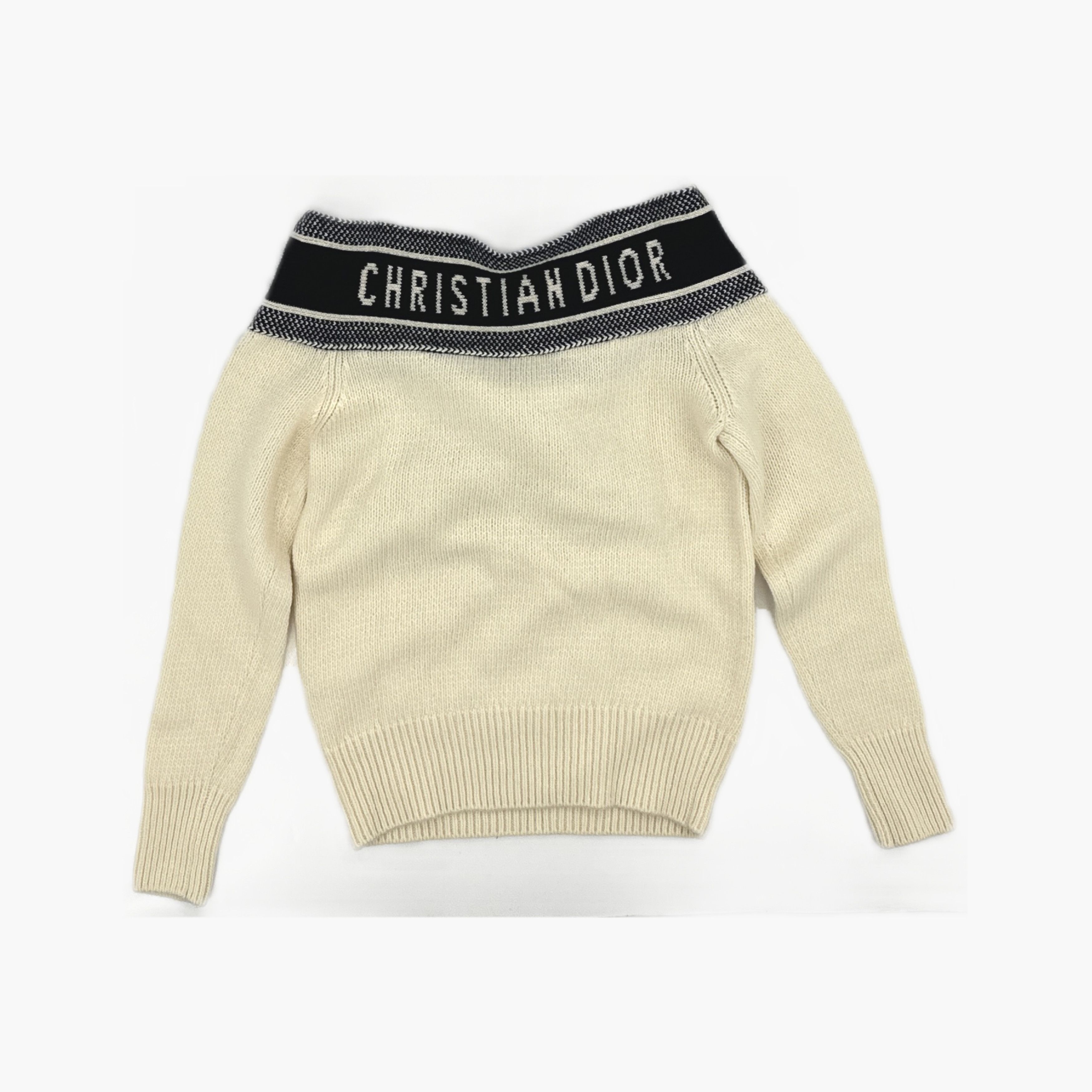 Dior Dior Logo Sailor Collar Cashmere Sweater 36 Size XS / US 0-2 / IT 36-38 - 2 Thumbnail