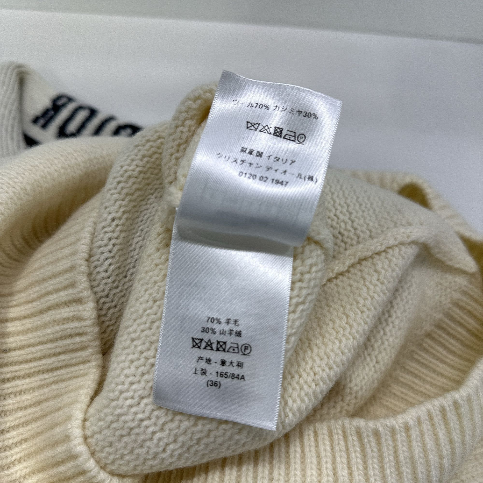 Dior Dior Logo Sailor Collar Cashmere Sweater 36 Size XS / US 0-2 / IT 36-38 - 5 Thumbnail