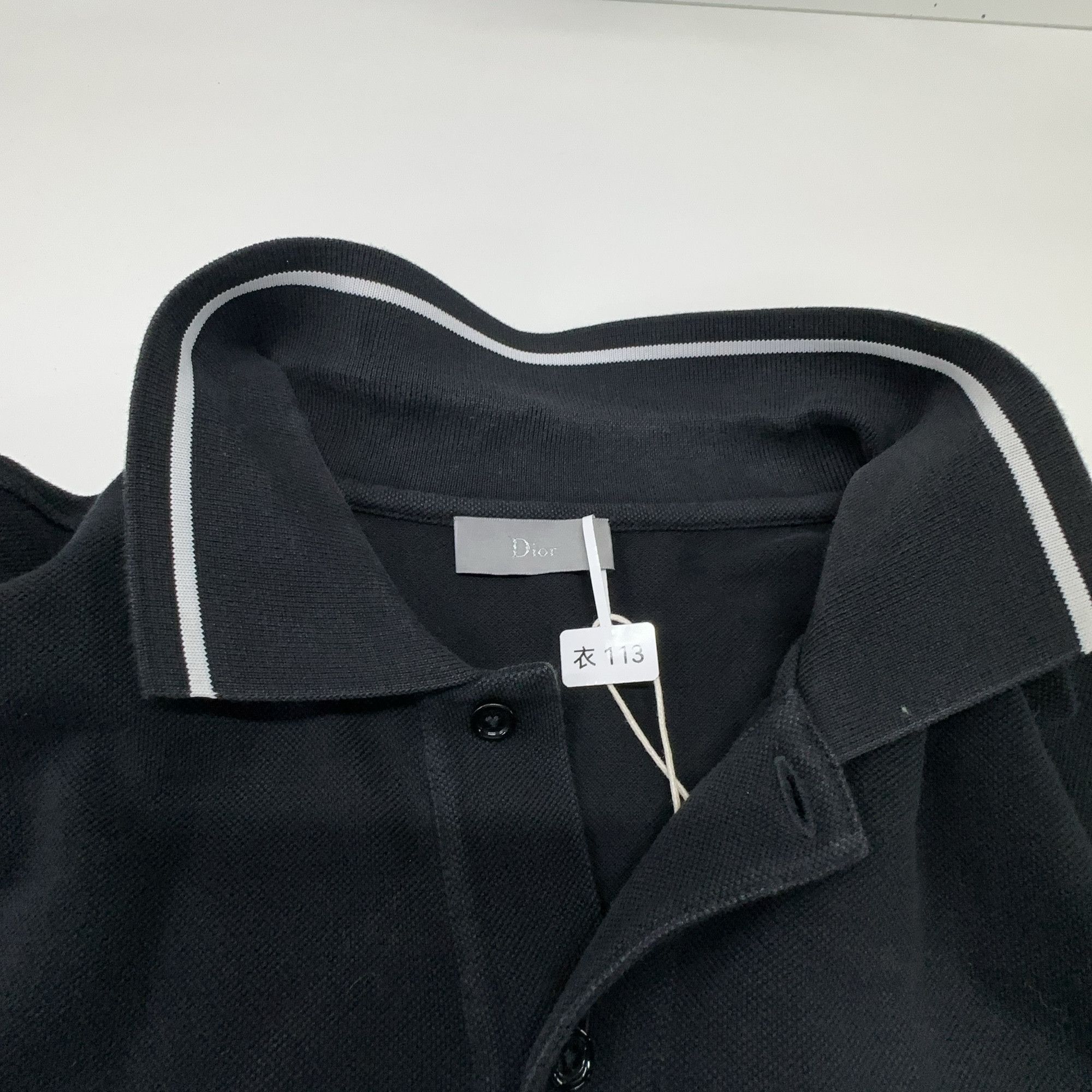 Dior Dior Bee Embroidered Stripe Trim Polo Shirt L Size US L / EU 52-54 / 3 - 5 Thumbnail
