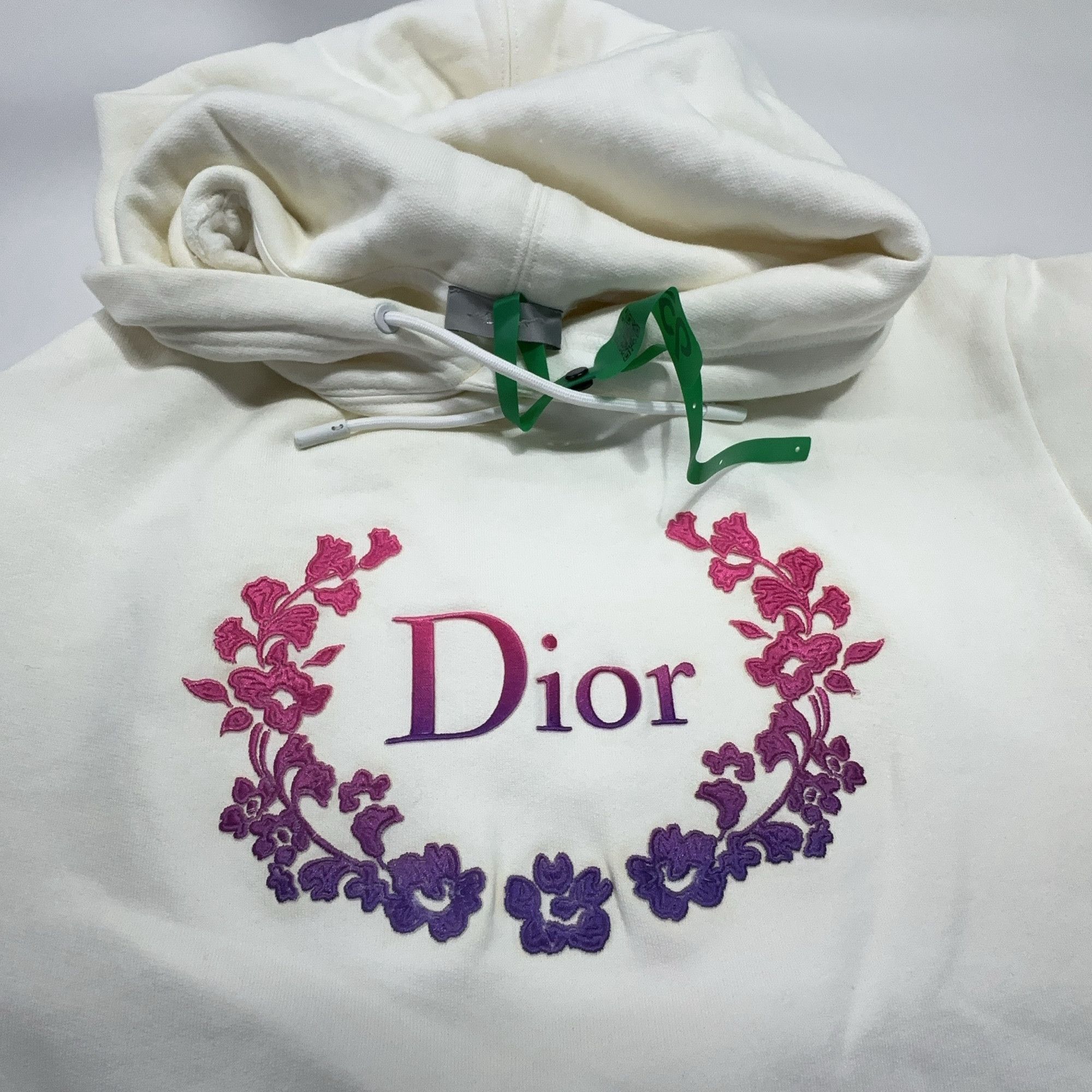 Dior Dior Floral Logo Embroidery Hoodie Size S Size US S / EU 44-46 / 1 - 7 Thumbnail