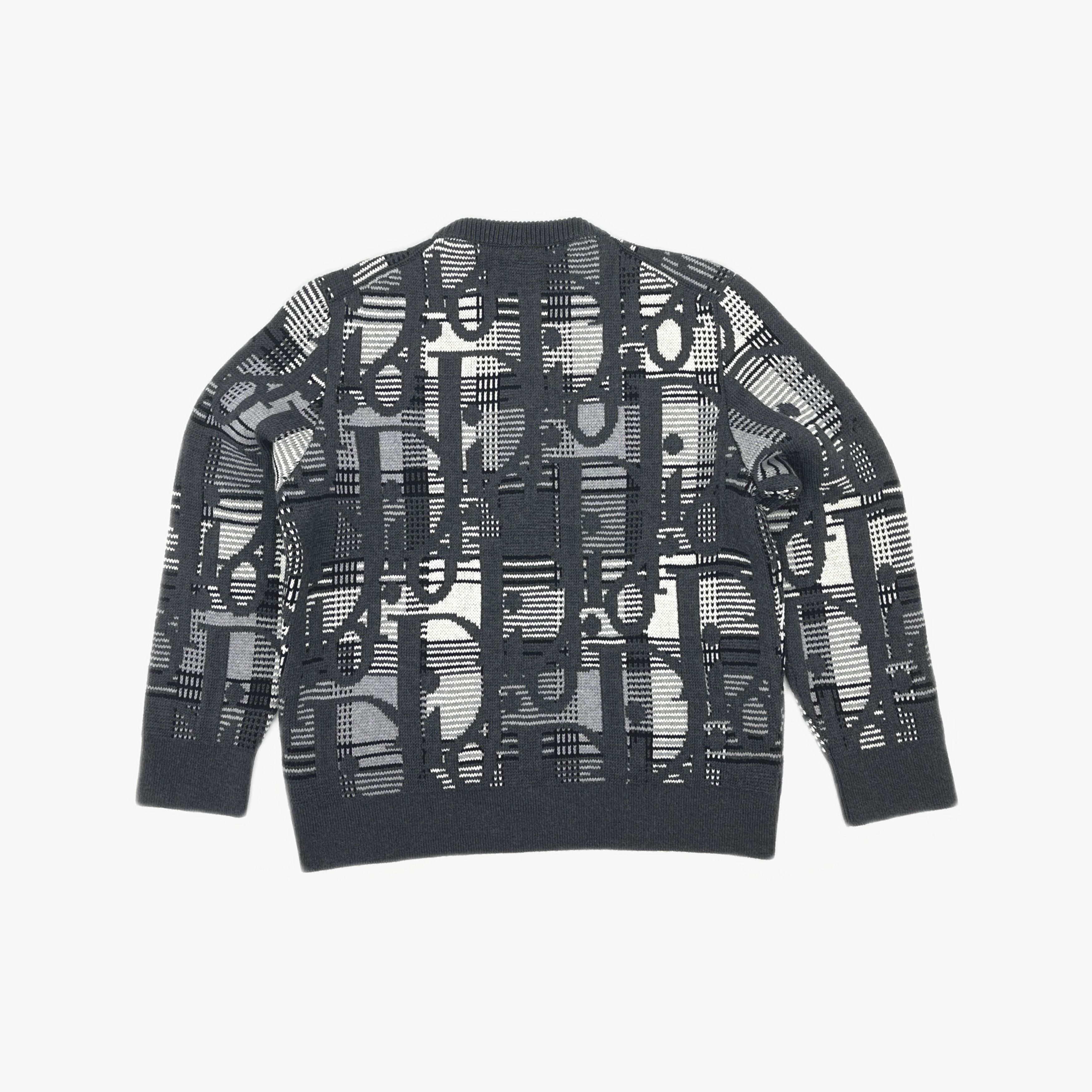 Dior Dior Oblique Jacquard Virgin Wool Sweater L Size US L / EU 52-54 / 3 - 2 Thumbnail