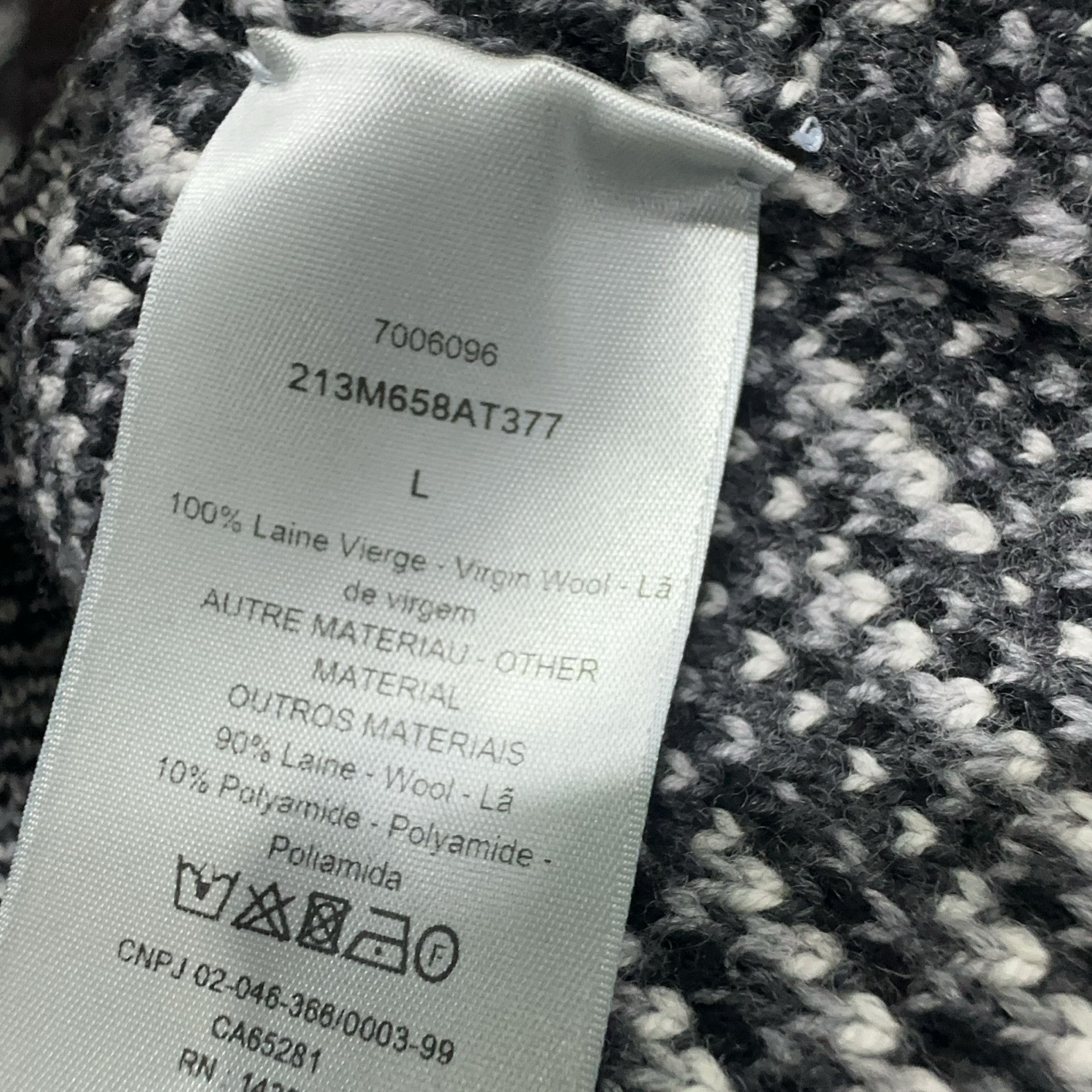 Dior Dior Oblique Jacquard Virgin Wool Sweater L Size US L / EU 52-54 / 3 - 5 Thumbnail