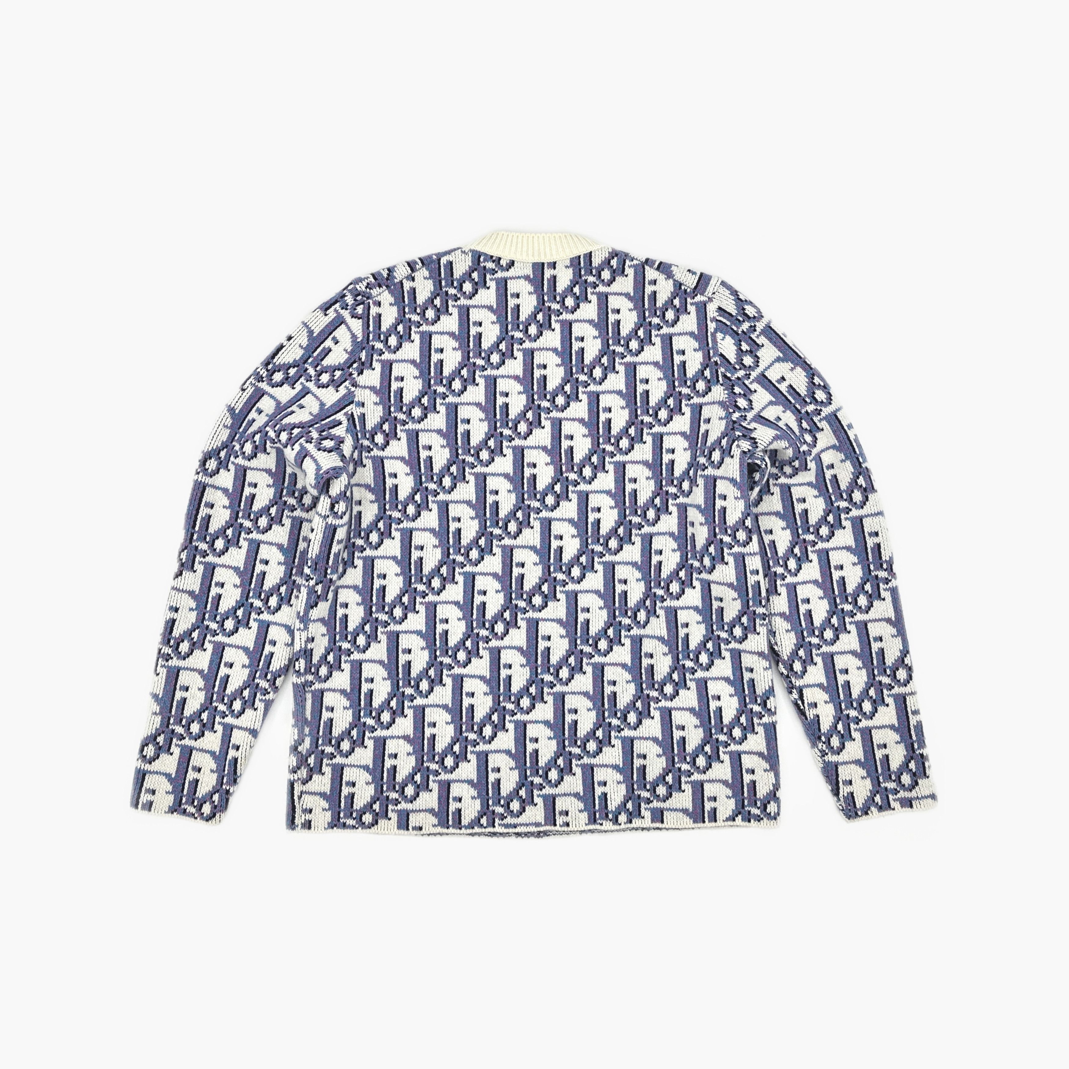 Dior Dior x Stussy Oblique Monogram Knit Sweater Size L Size US L / EU 52-54 / 3 - 2 Thumbnail