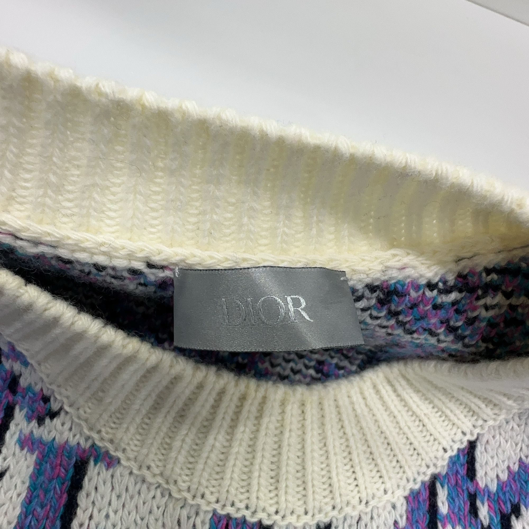 Dior Dior x Stussy Oblique Monogram Knit Sweater Size L Size US L / EU 52-54 / 3 - 4 Thumbnail