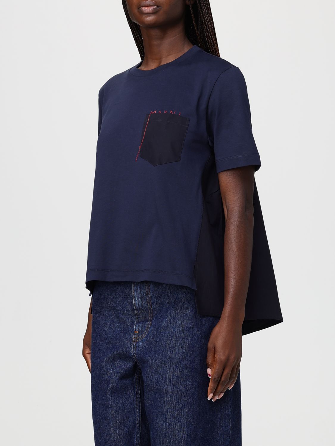 Marni Marni T-Shirt Woman Blue Size XS / US 0-2 / IT 36-38 - 4 Thumbnail