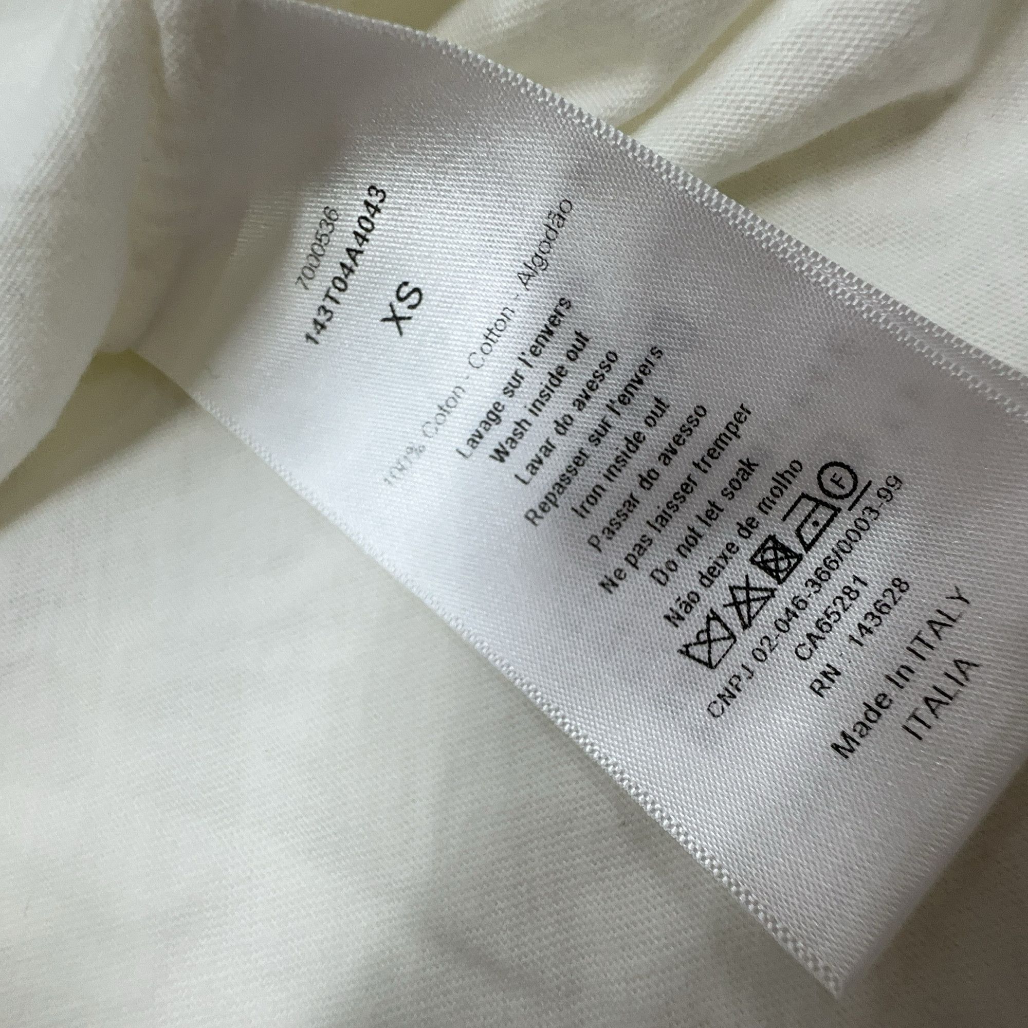 Dior Christian Dior Logo Stripe T-Shirt XS Size XS / US 0-2 / IT 36-38 - 4 Thumbnail