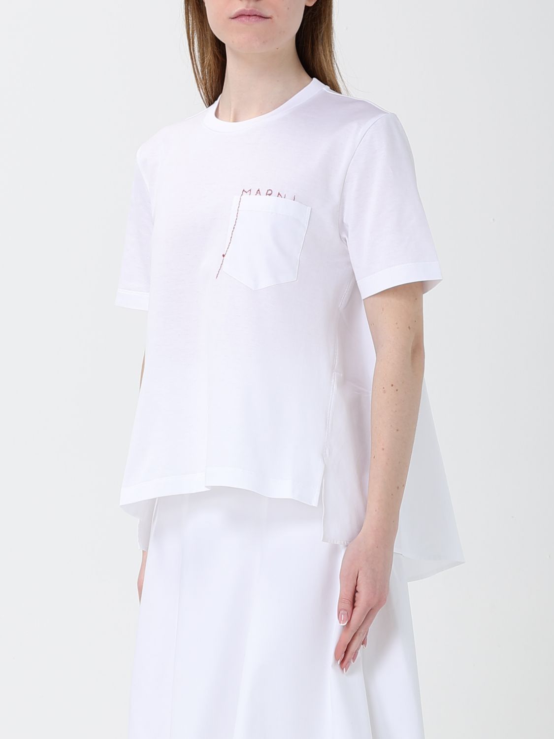Marni Marni T-Shirt Woman White Size XS / US 0-2 / IT 36-38 - 4 Thumbnail