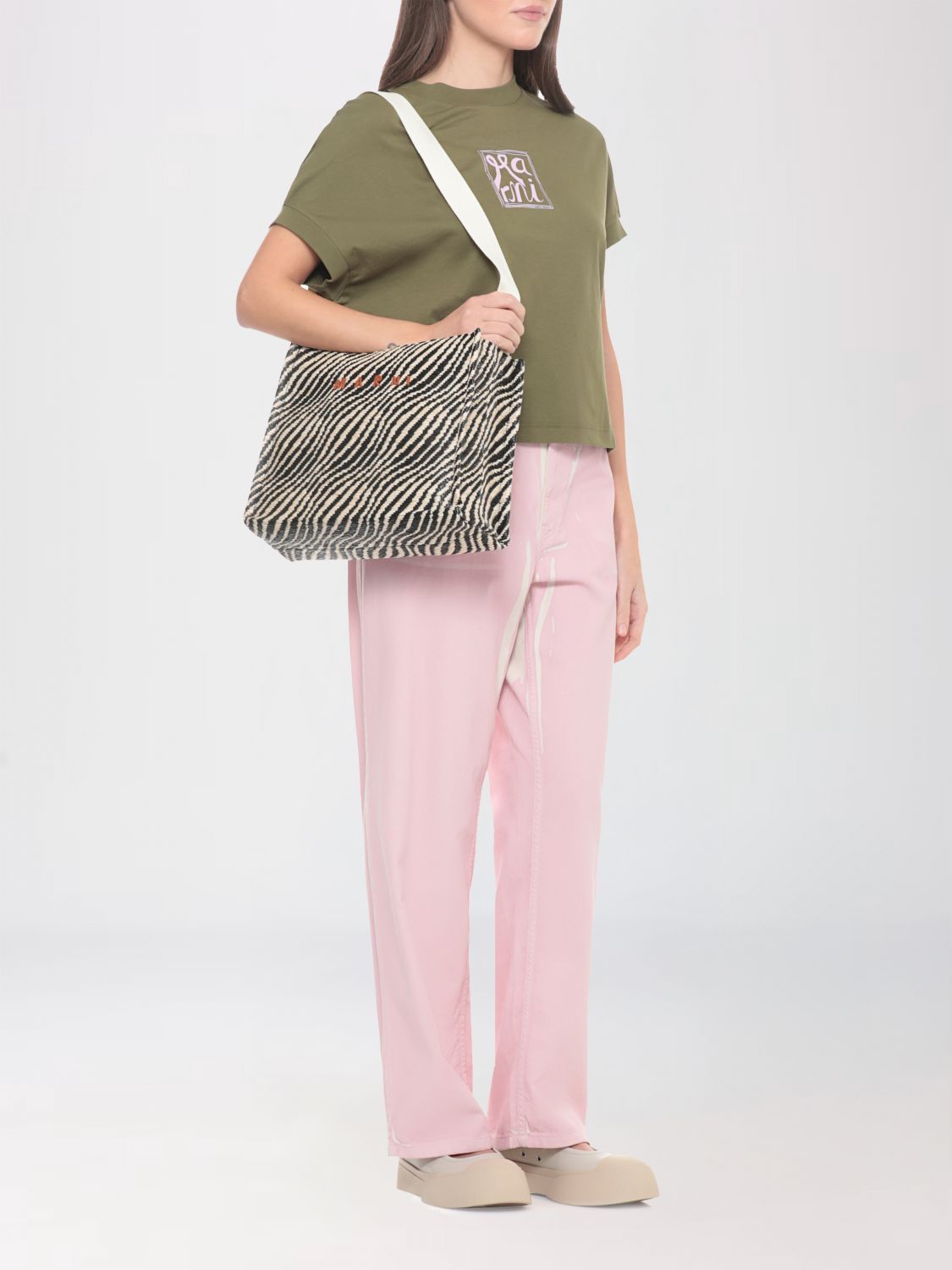 Marni Marni T-Shirt Woman Green Size S / US 4 / IT 40 - 2 Thumbnail