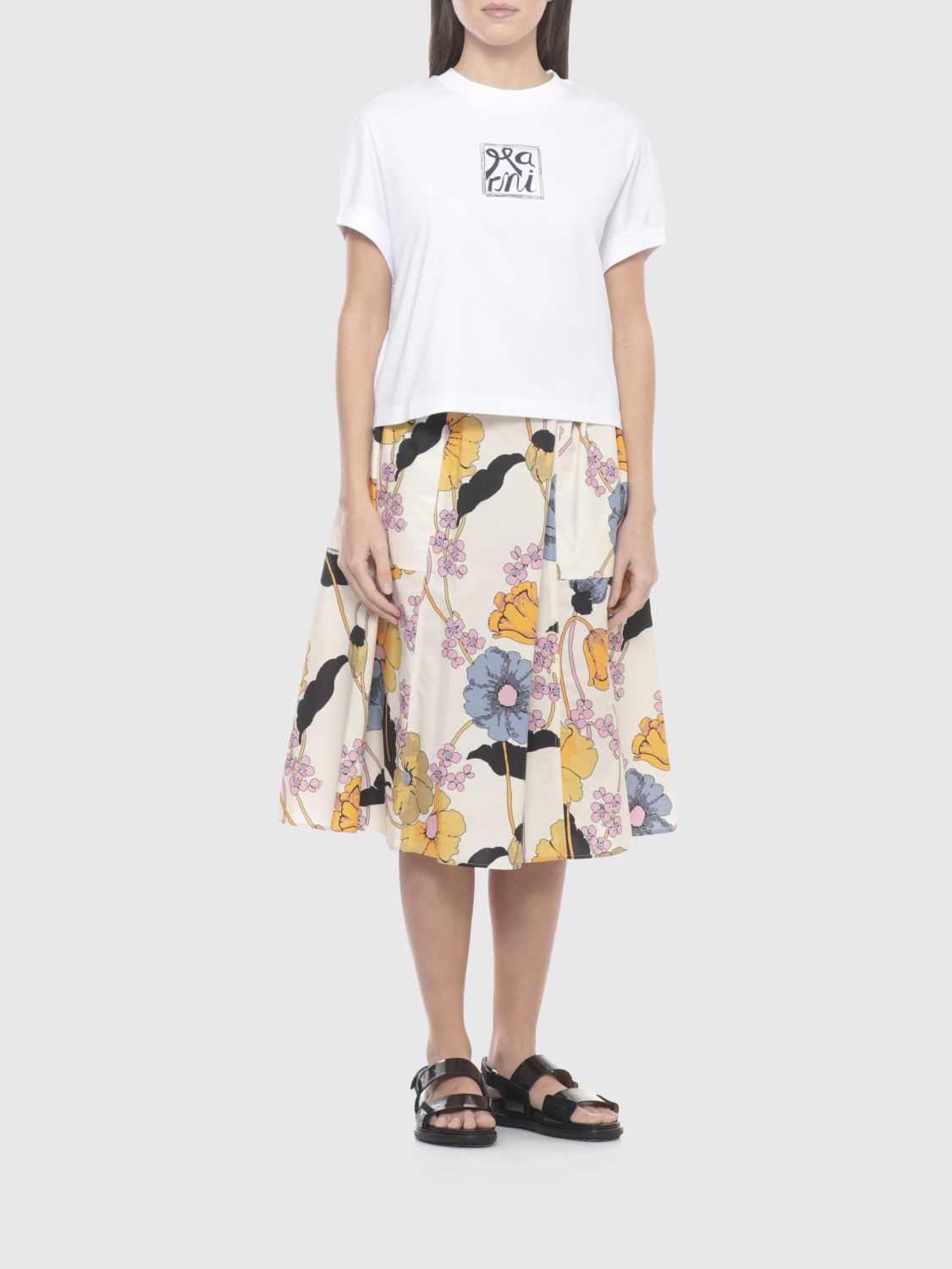 Marni Marni T-Shirt Woman White Size M / US 6-8 / IT 42-44 - 2 Thumbnail