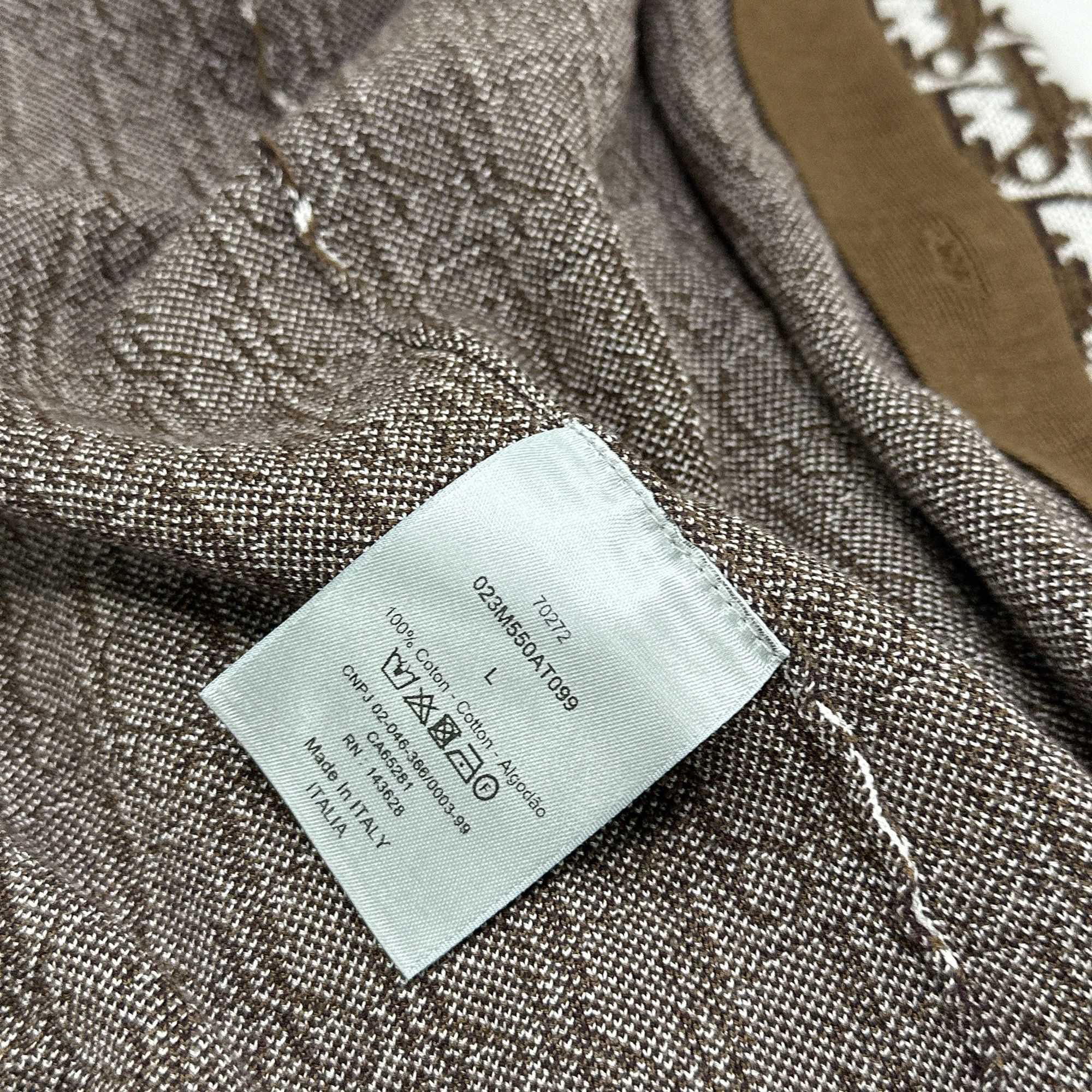Dior Dior Oblique Monogram Button Up Shirt Size L Size US L / EU 52-54 / 3 - 3 Thumbnail
