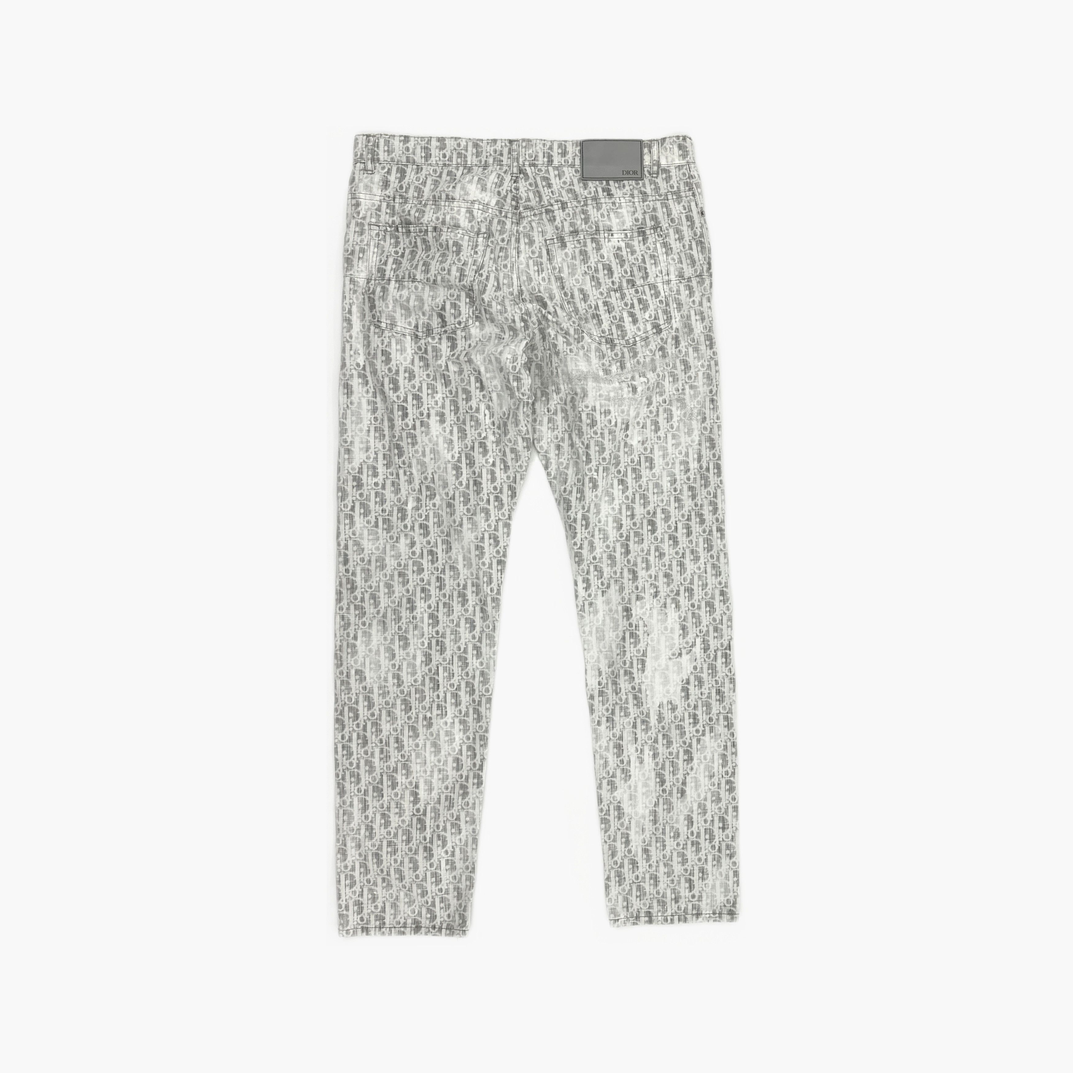 Dior Dior Oblique Monogram Denim Jeans 31 Size US 31 - 2 Thumbnail