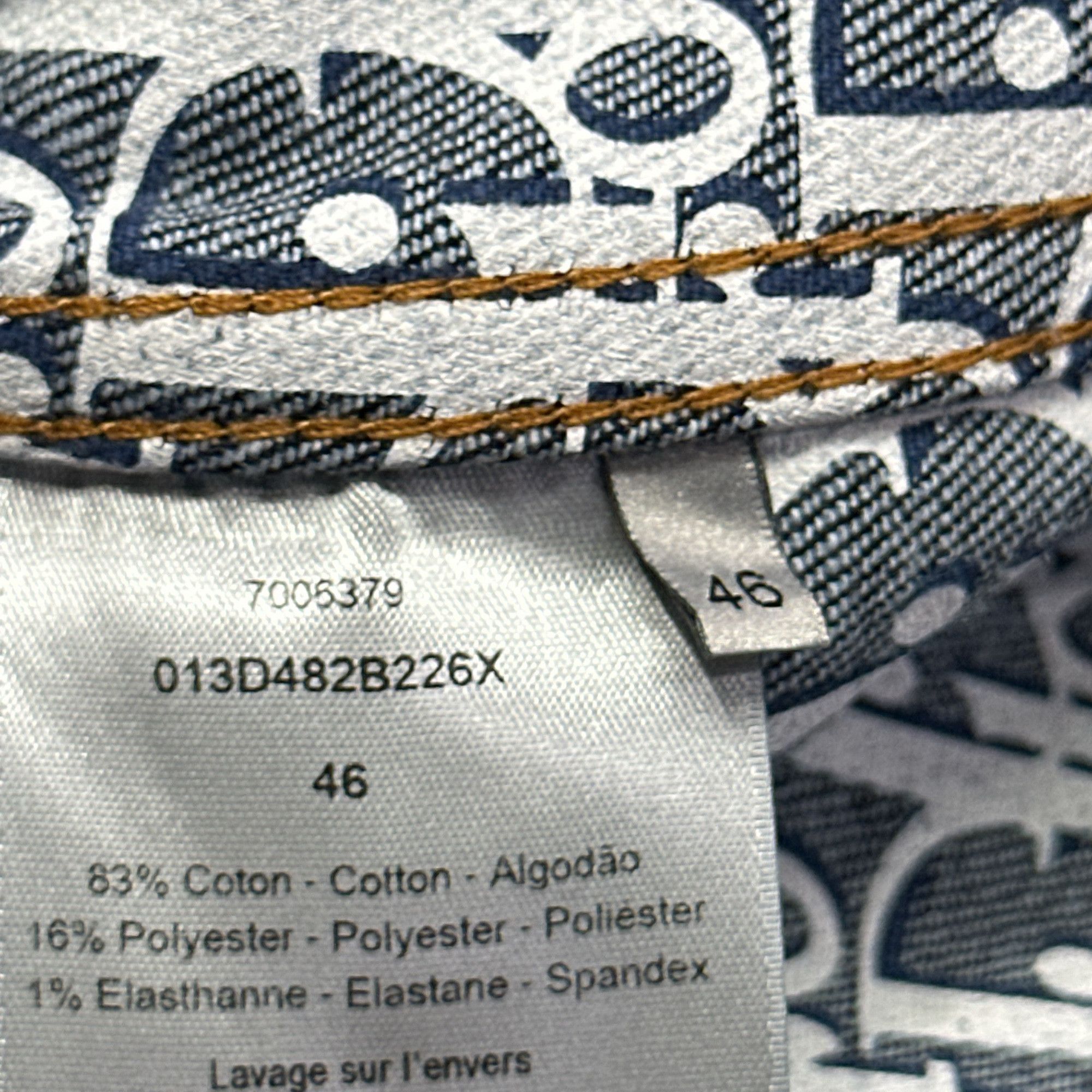 Dior Dior Oblique Lining Raw Denim Jacket 46 Size US S / EU 44-46 / 1 - 4 Thumbnail