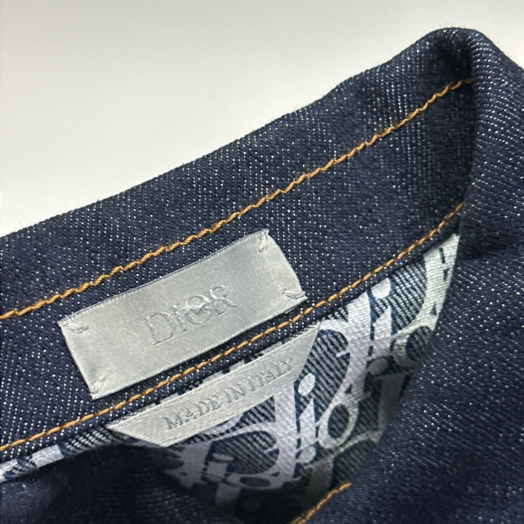 Dior Dior Oblique Lining Raw Denim Jacket 46 Size US S / EU 44-46 / 1 - 3 Thumbnail