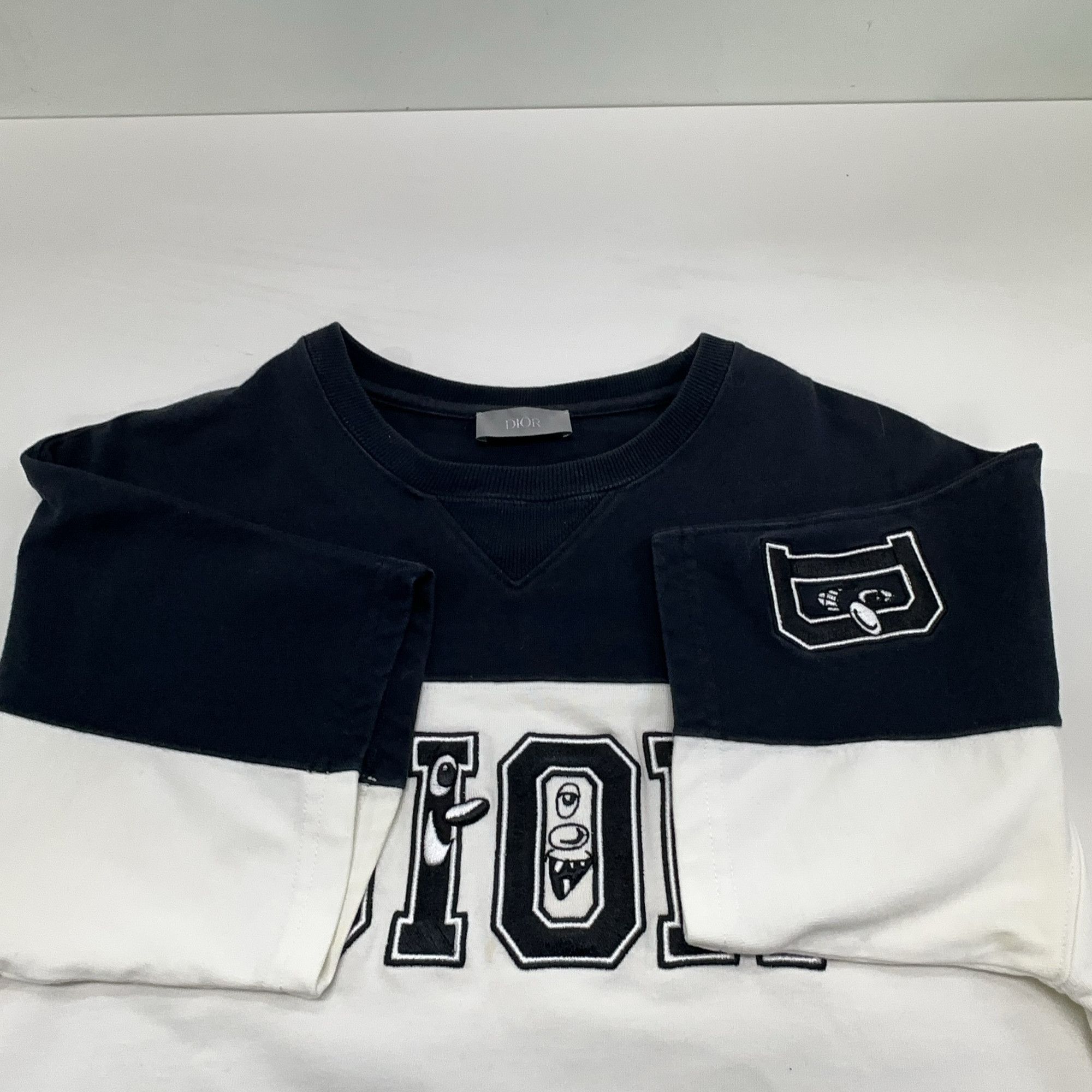 Dior Dior Logo Color-block T-Shirt Size S Size US S / EU 44-46 / 1 - 11 Thumbnail
