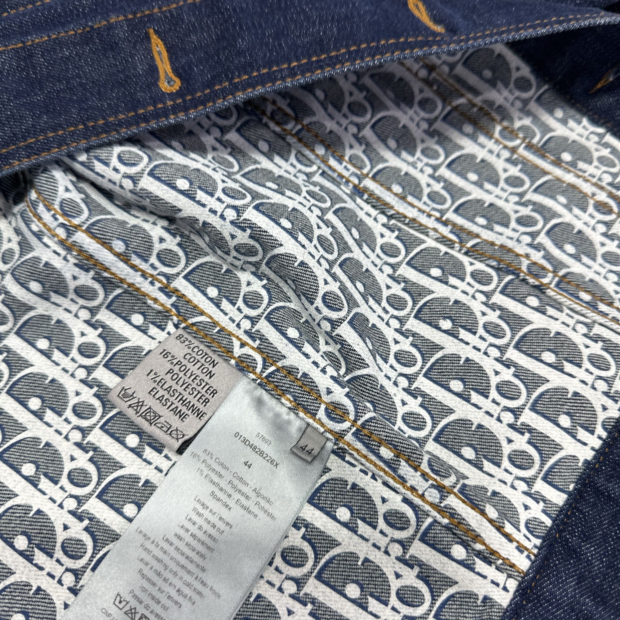 Dior Dior Oblique Lined Denim Jacket Size 44 Size US S / EU 44-46 / 1 - 4 Thumbnail