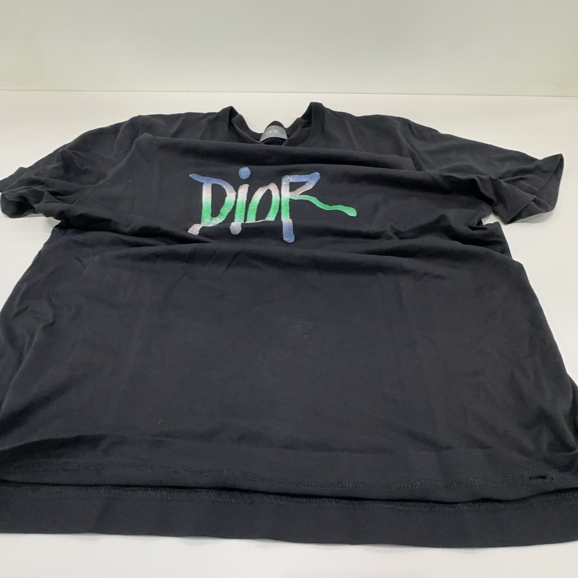 Dior Dior Gradient Embroidery Logo T-Shirt Size M Size US M / EU 48-50 / 2 - 7 Thumbnail