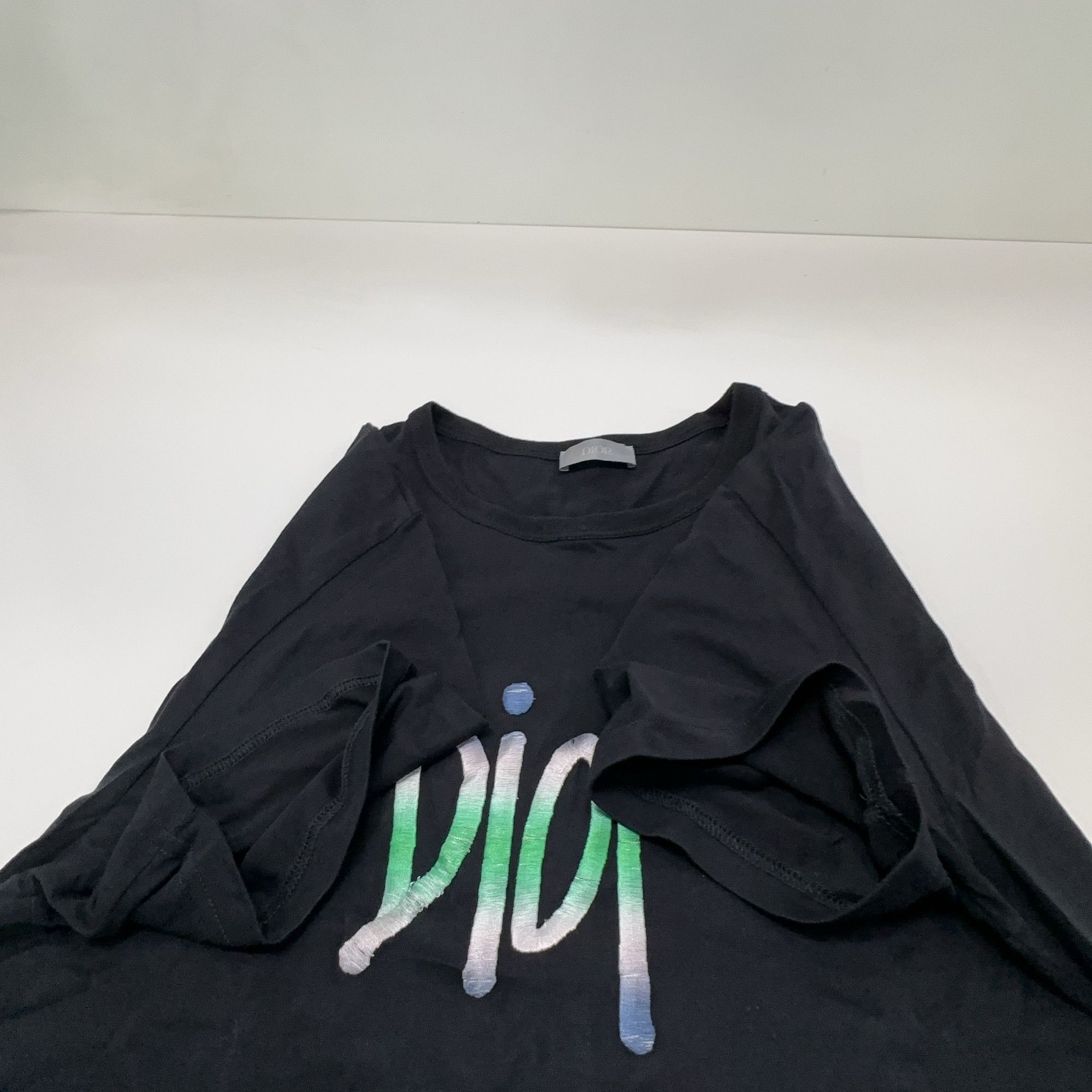 Dior Dior Gradient Embroidery Logo T-Shirt Size M Size US M / EU 48-50 / 2 - 8 Thumbnail