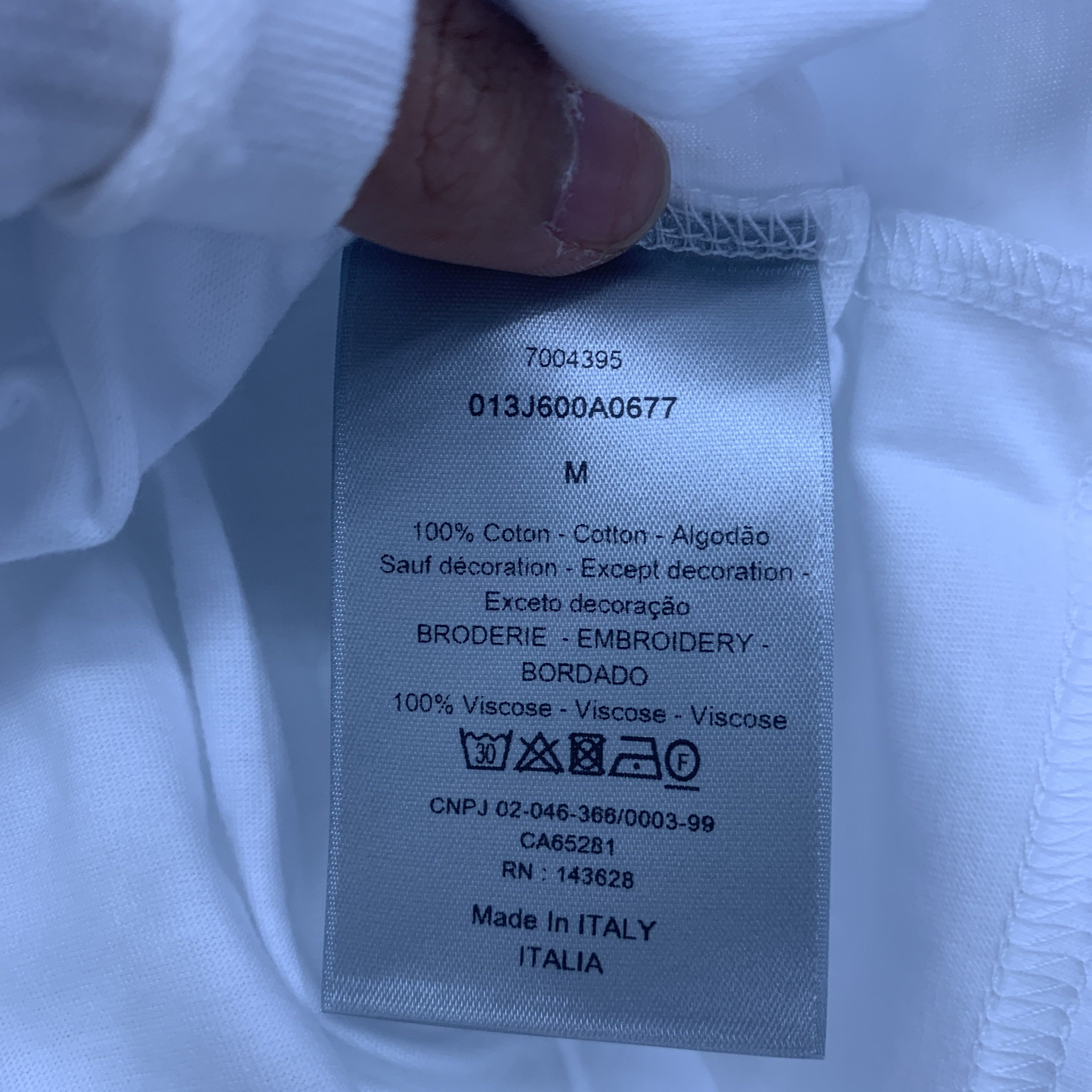 Dior Dior CD Icon Embroidery T-Shirt White Size M Size US M / EU 48-50 / 2 - 5 Thumbnail