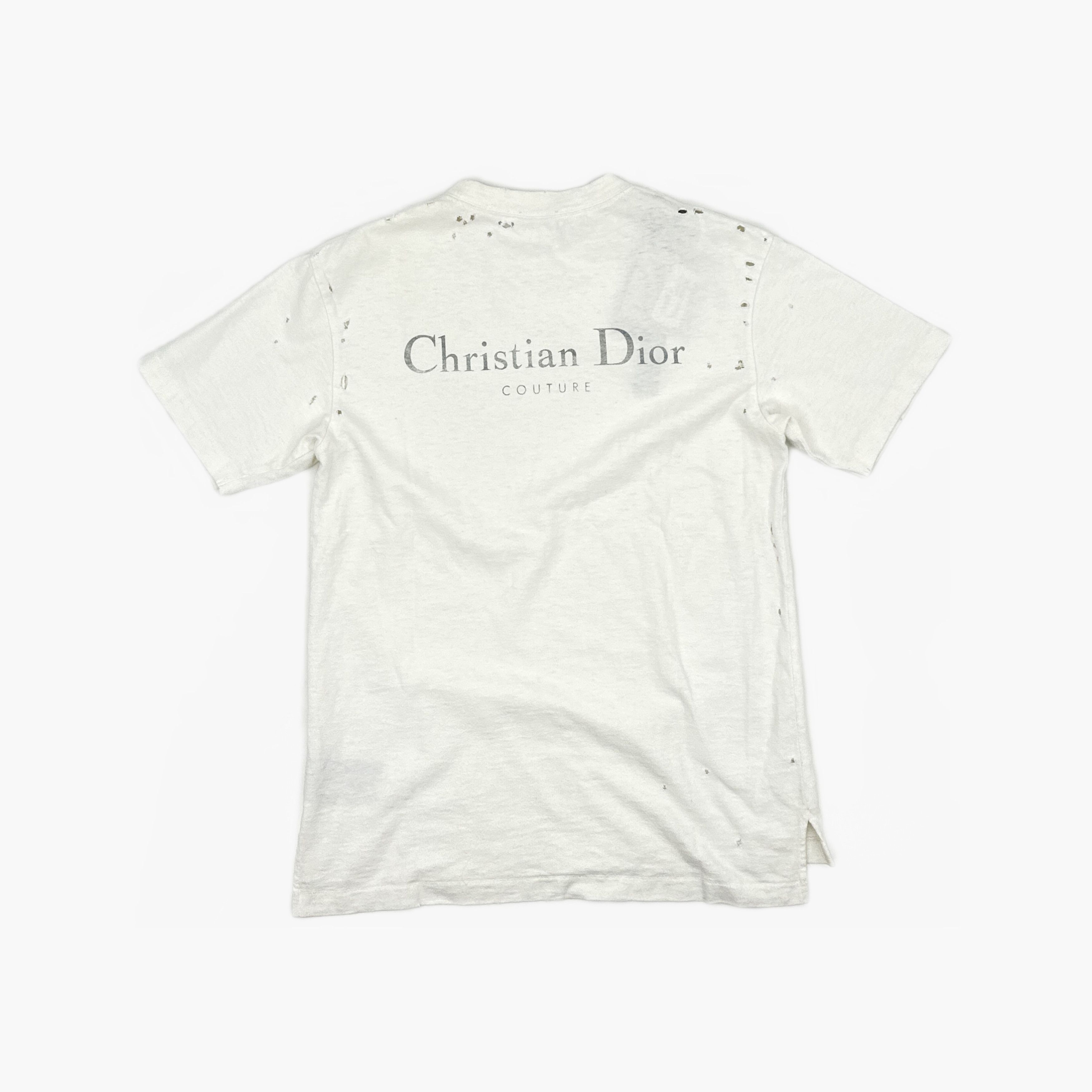 Dior Dior Couture Distressed Logo T-Shirt XS Size US XS / EU 42 / 0 - 2 Thumbnail