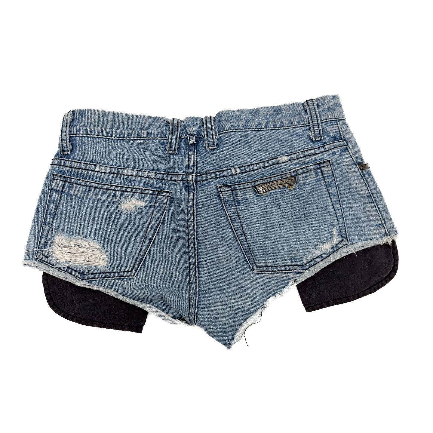 Chrome Hearts Chrome Hearts Distressed Denim Shorts Size 26 Size 26" / US 2 / IT 38 - 2 Thumbnail