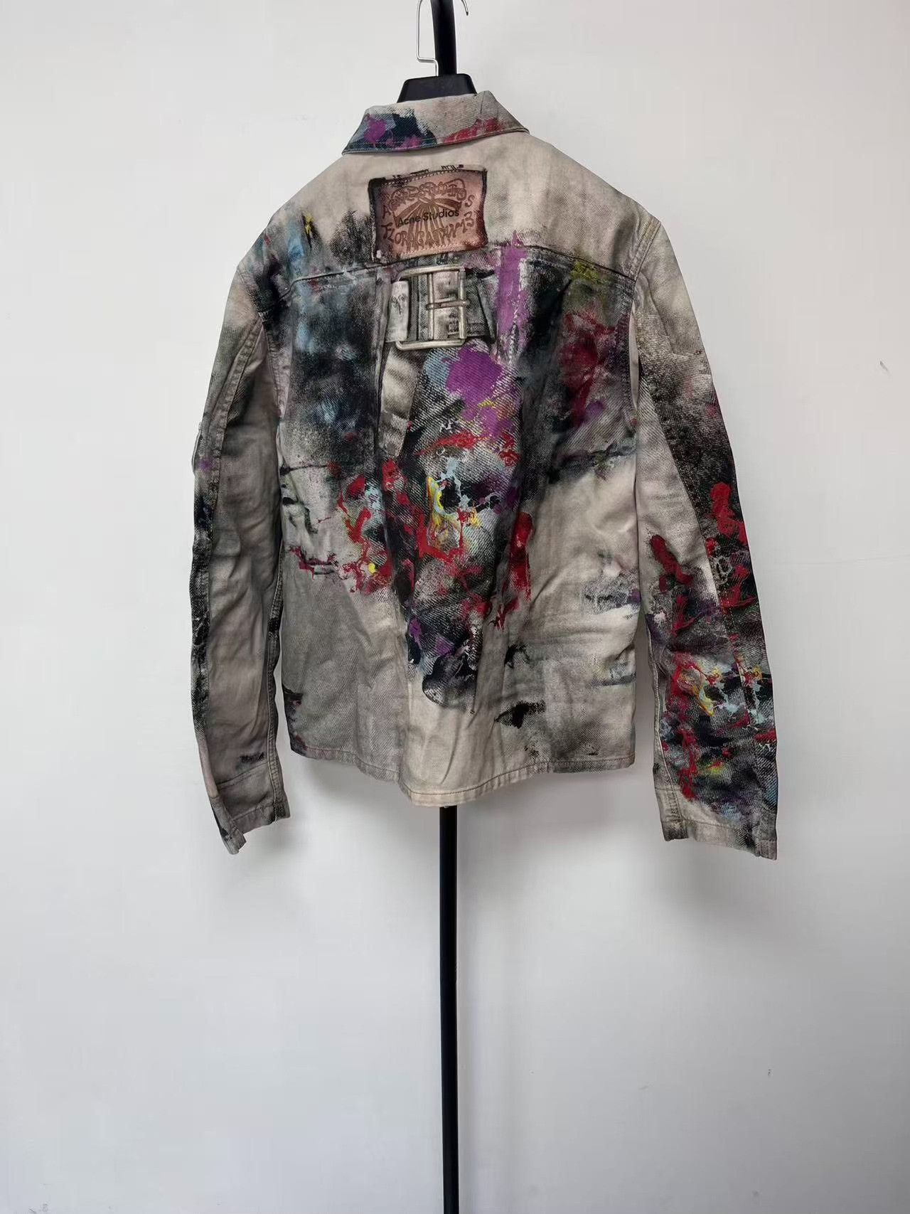 Acne Studios Acne Studios Painted Tie-Dye Denim Jacket 48 Size US M / EU 48-50 / 2 - 3 Thumbnail