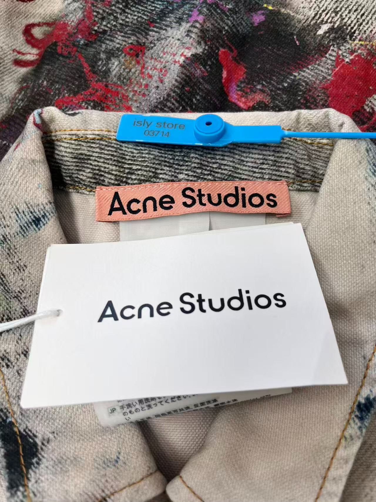 Acne Studios Acne Studios Painted Tie-Dye Denim Jacket 48 Size US M / EU 48-50 / 2 - 6 Thumbnail
