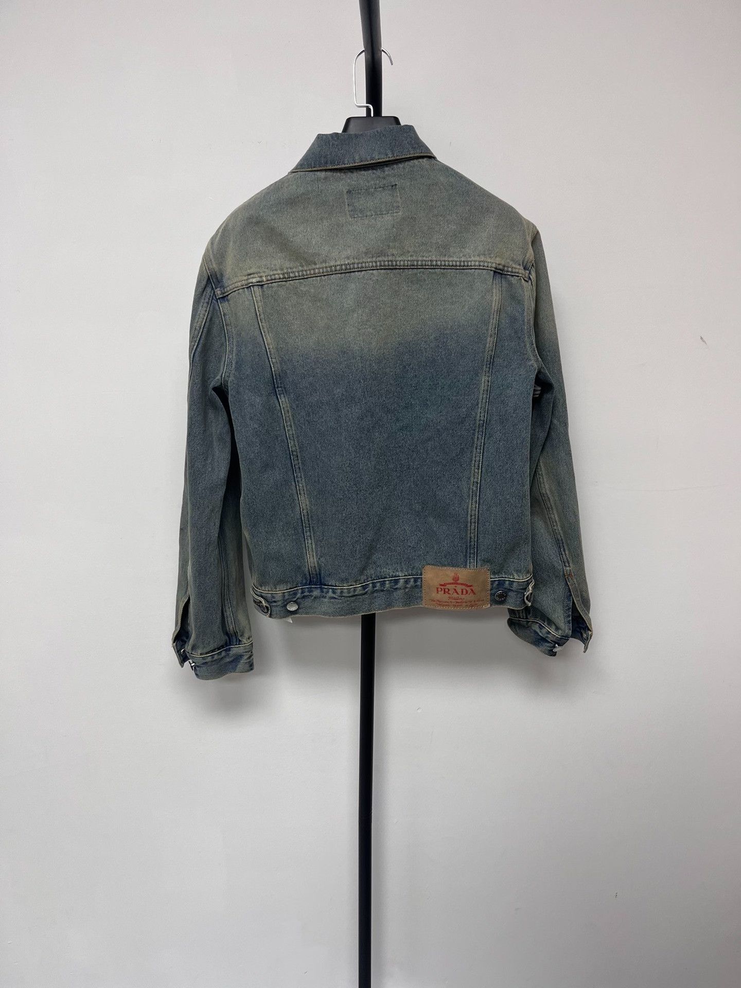 Prada Prada Logo Light Blue Denim Jacket Size L Size US L / EU 52-54 / 3 - 3 Thumbnail