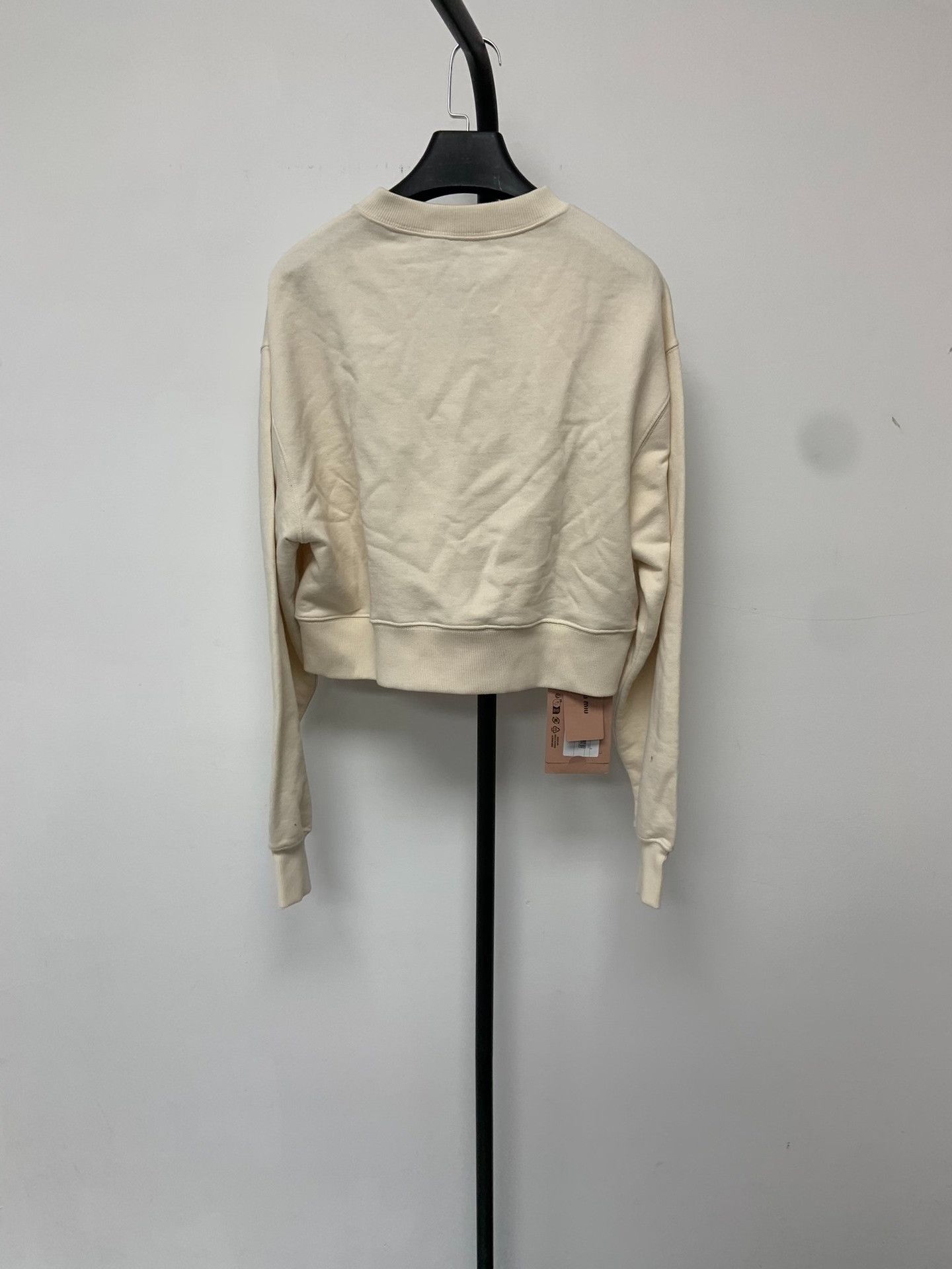 Miu Miu Miu Miu Beaded Logo Sweatshirt Size S Size S / US 4 / IT 40 - 3 Thumbnail