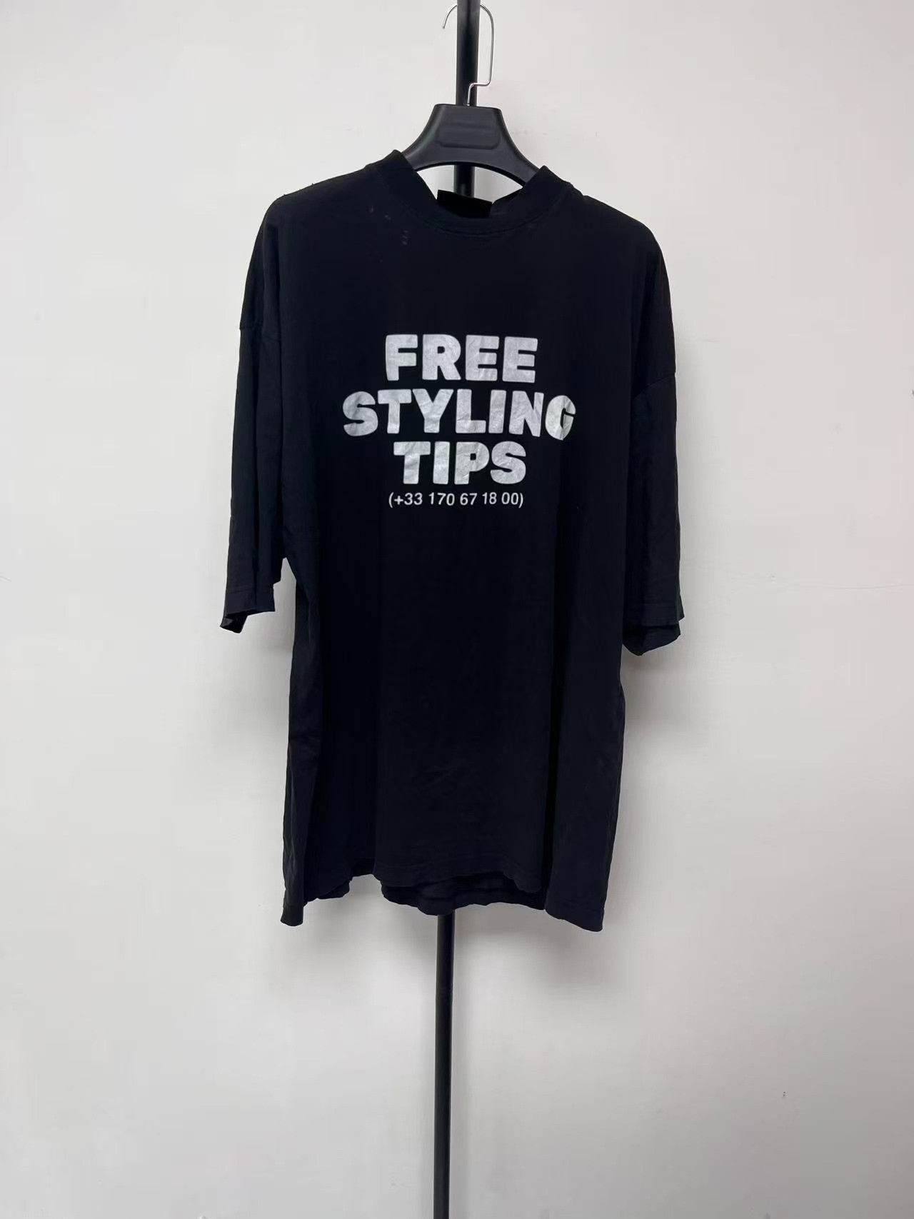 Balenciaga Balenciaga Free Styling Tips T-Shirt Size M Size US M / EU 48-50 / 2 - 2 Thumbnail