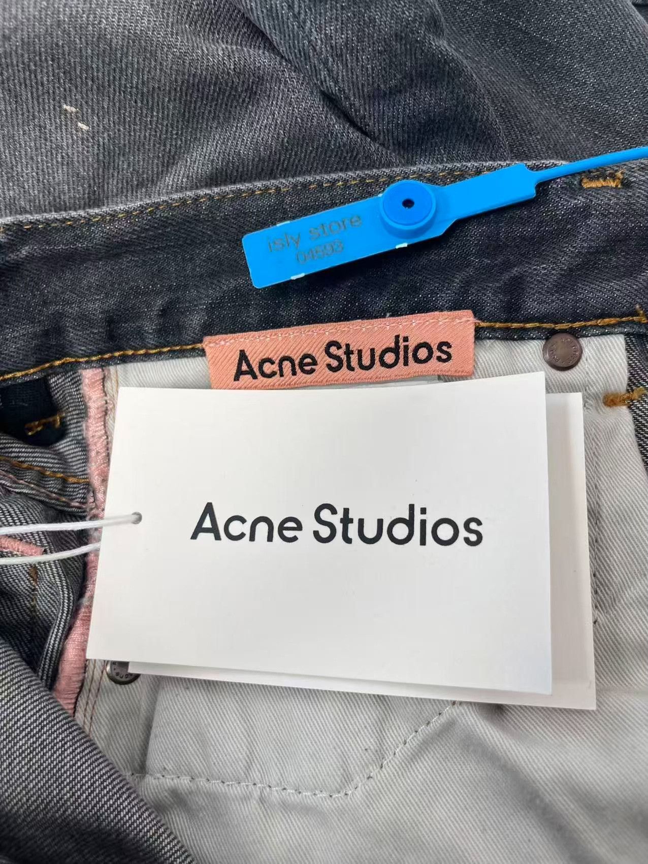 Acne Studios Acne Studios Faded Black Wide Leg Jeans 29 Size US 29 - 5 Thumbnail