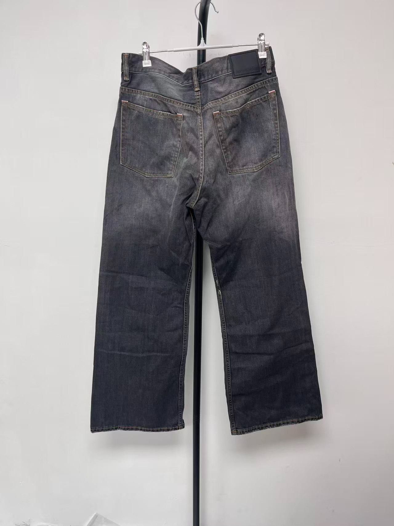 Acne Studios Acne Studios Faded Black Wide Leg Jeans 29 Size US 29 - 3 Thumbnail