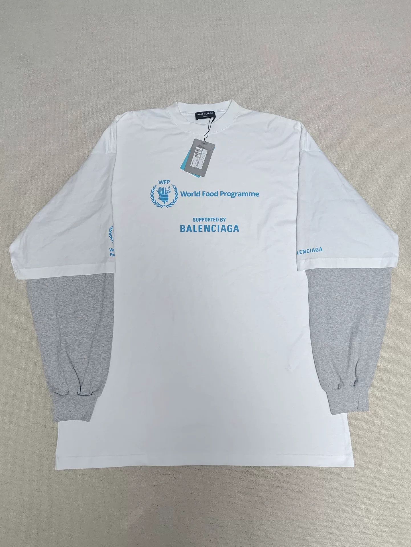 Balenciaga Balenciaga WFP Double Layer Long Sleeve T-Shirt Size 3 Size US L / EU 52-54 / 3 - 2 Thumbnail