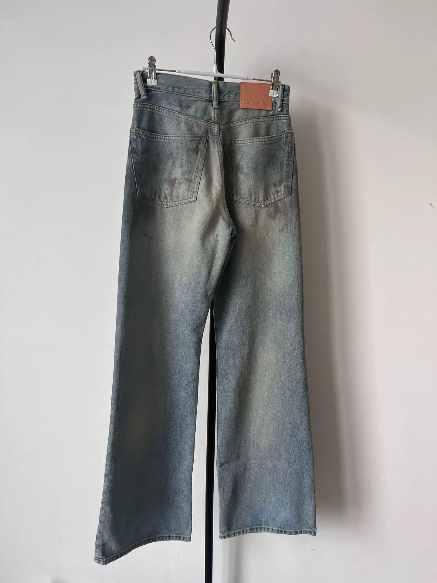 Acne Studios Acne Studios FW23 Dirty Wash Distressed Jeans 23 Size 23" - 3 Thumbnail