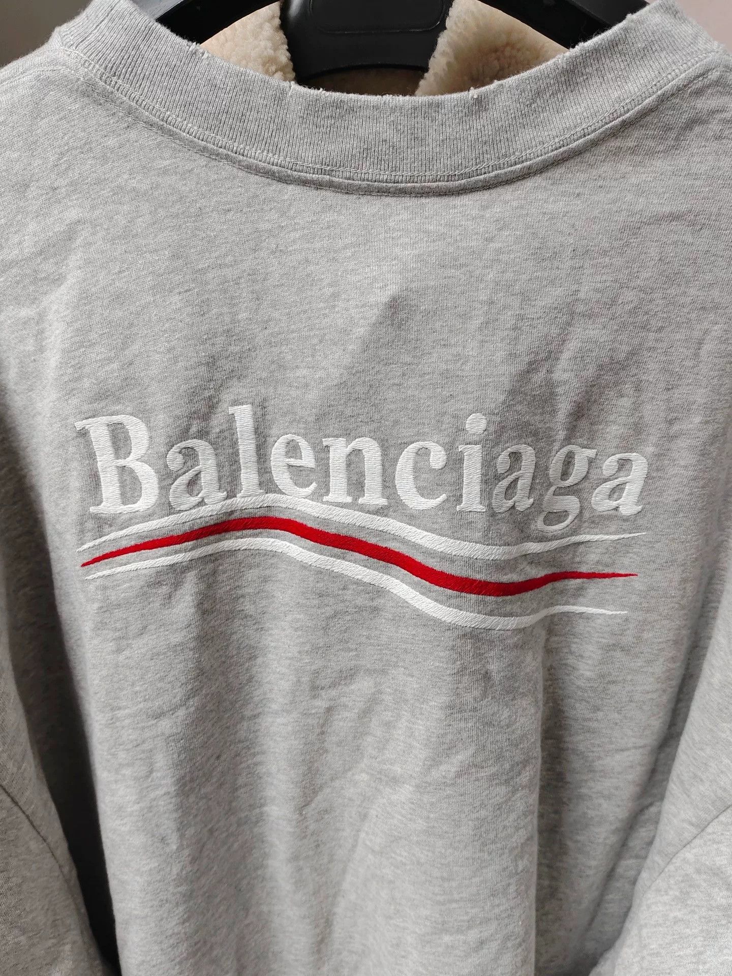 Balenciaga Balenciaga Layered Political Logo Sweatshirt Size M Size US M / EU 48-50 / 2 - 5 Thumbnail