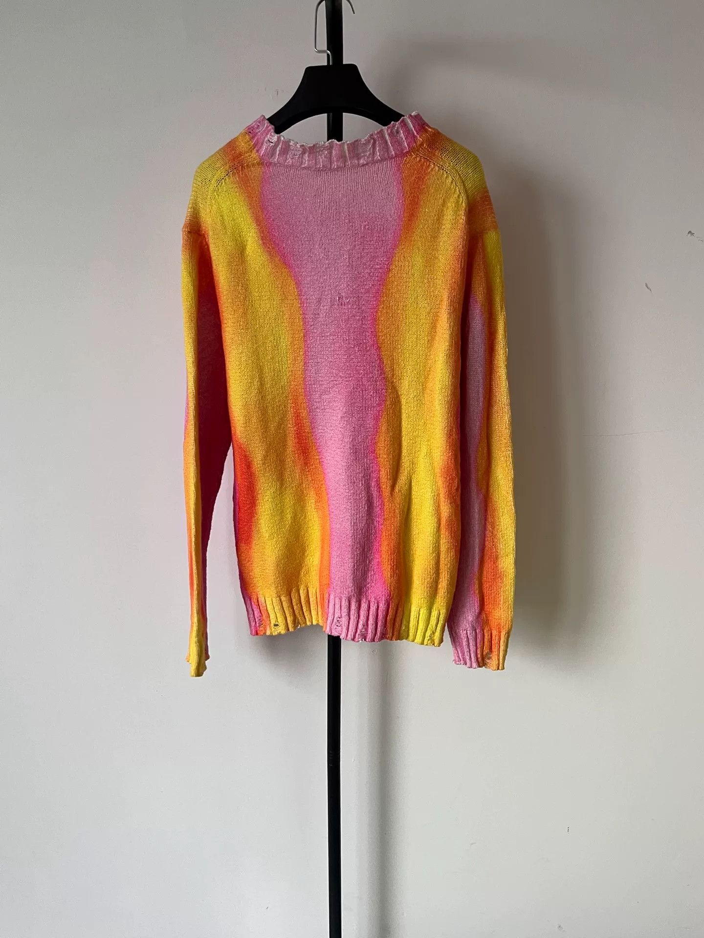 Acne Studios Acne Studios Rainbow Cotton Knit Sweater XXS Size US XXS / EU 40 - 3 Thumbnail