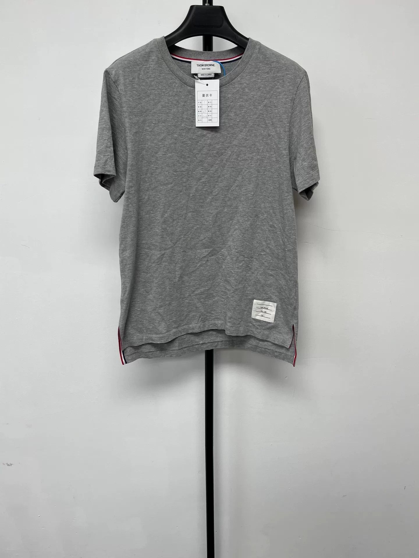 Thom Browne Thom Browne Tricolor Detail Cotton T-Shirt Size 1 Size US S / EU 44-46 / 1 - 2 Thumbnail