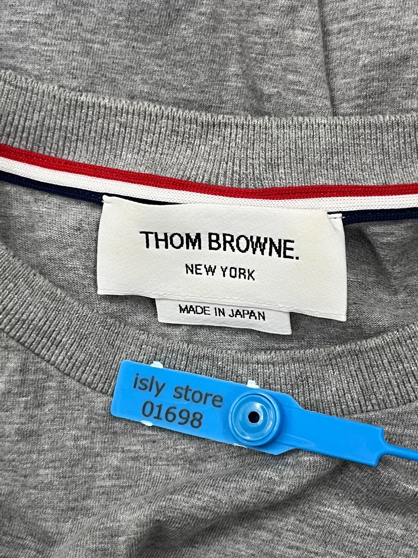 Thom Browne Thom Browne Tricolor Detail Cotton T-Shirt Size 1 Size US S / EU 44-46 / 1 - 5 Thumbnail
