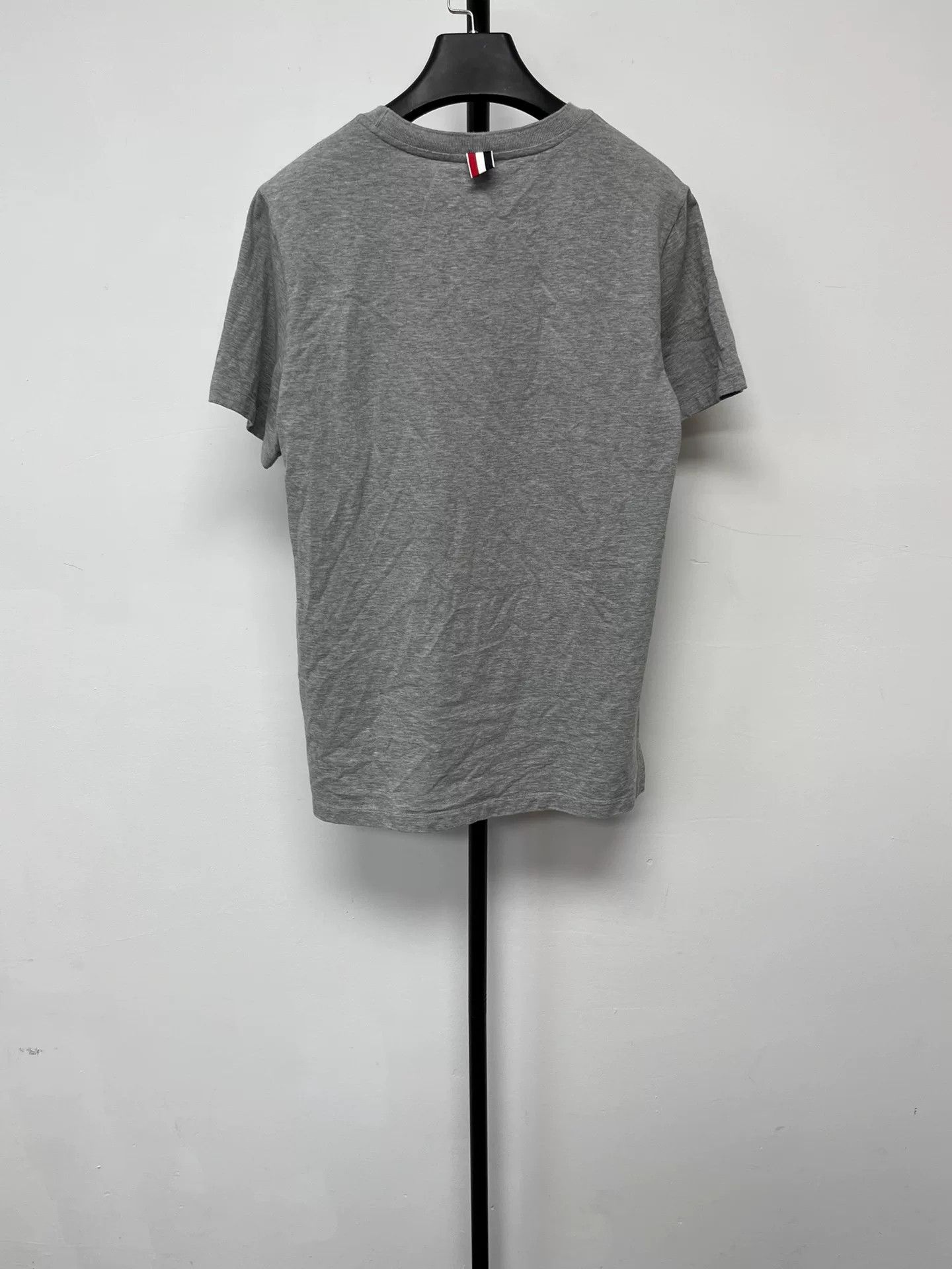 Thom Browne Thom Browne Tricolor Detail Cotton T-Shirt Size 1 Size US S / EU 44-46 / 1 - 3 Thumbnail