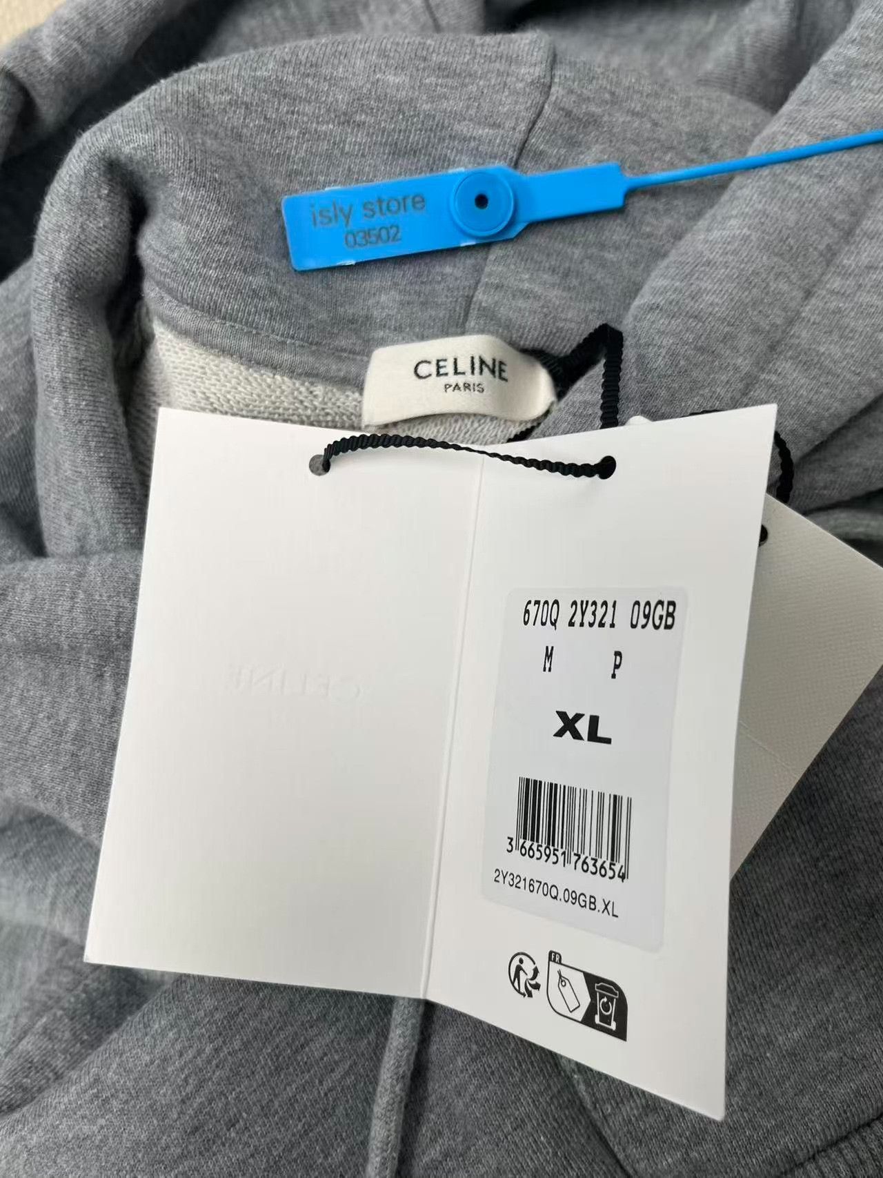 Celine CELINE Logo Print Hoodie XL Size US XL / EU 56 / 4 - 6 Thumbnail