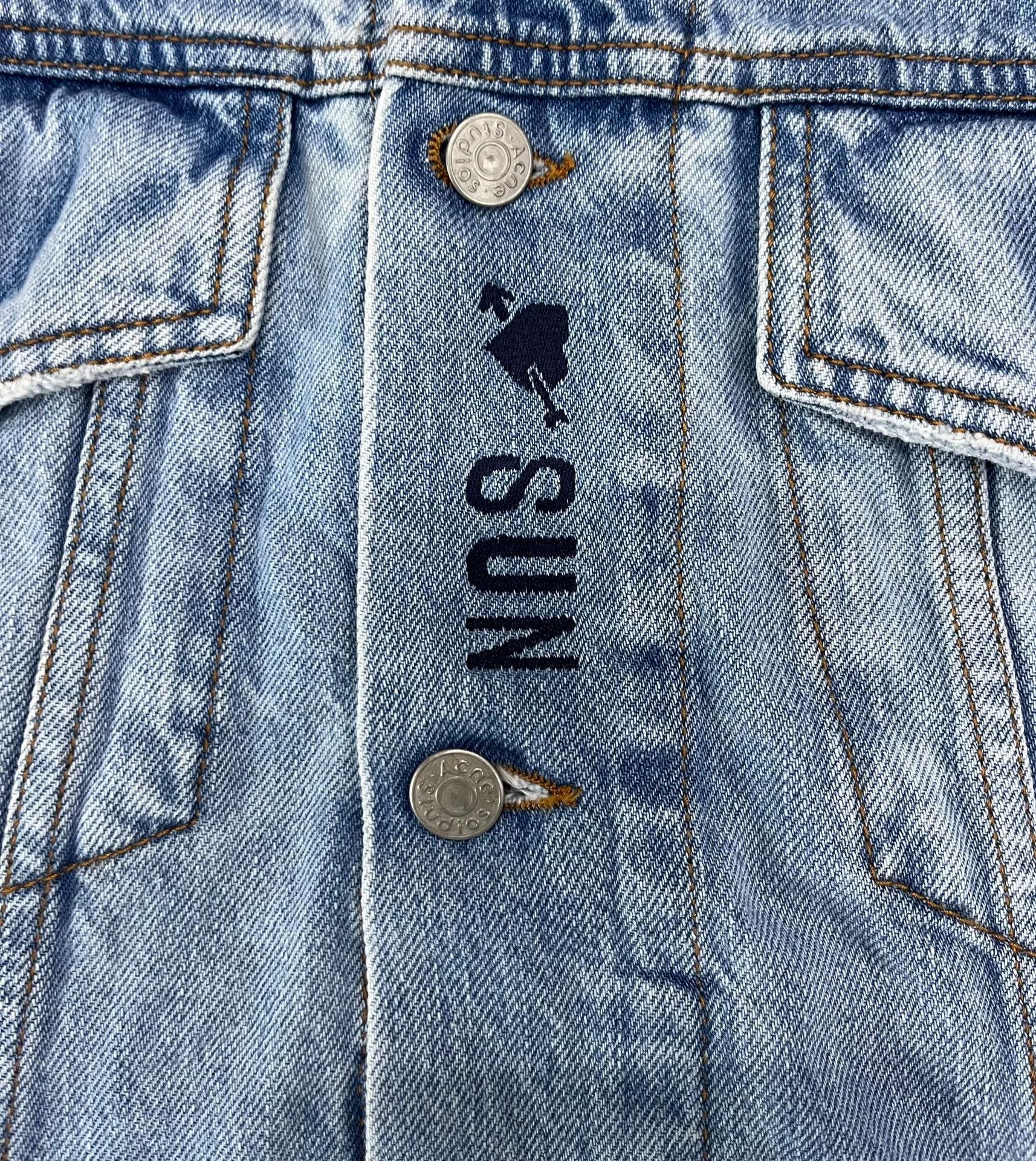 Acne Studios Acne Studios SUN Print Denim Jacket XS Size US XS / EU 42 / 0 - 4 Thumbnail