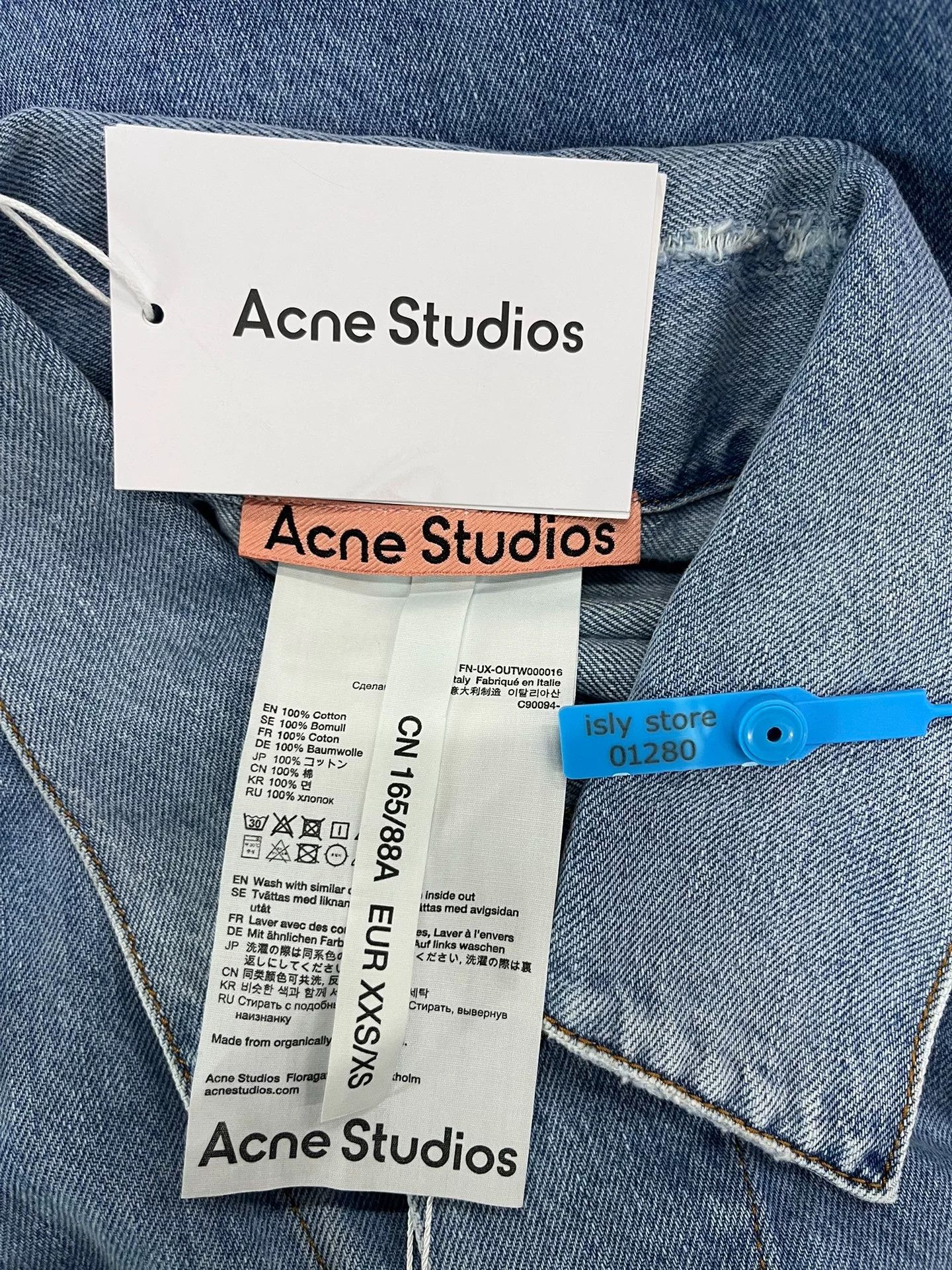 Acne Studios Acne Studios SUN Print Denim Jacket XS Size US XS / EU 42 / 0 - 6 Thumbnail