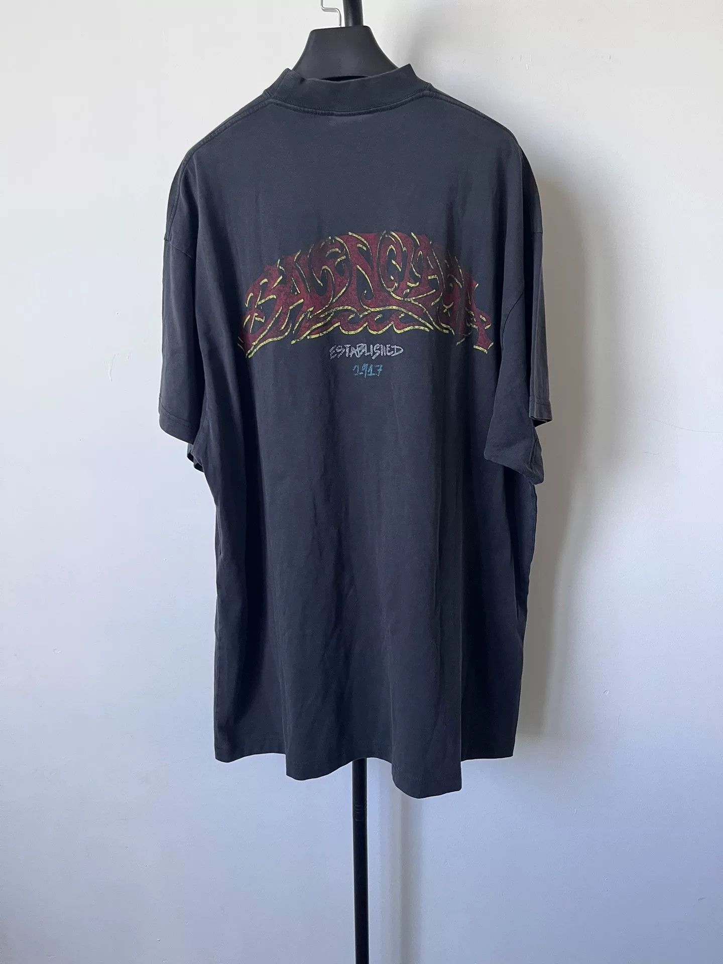 Balenciaga Balenciaga Flame Logo Graphic T-Shirt Size 2 Size US M / EU 48-50 / 2 - 3 Thumbnail